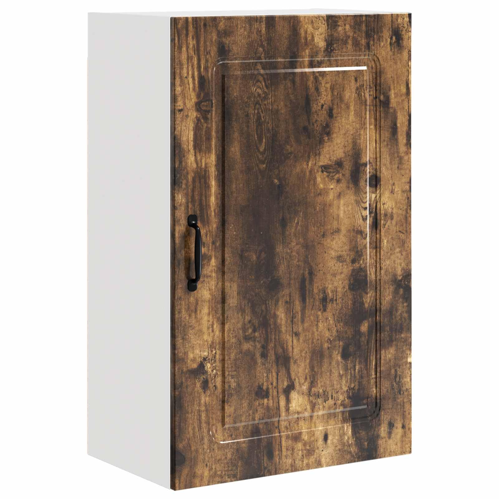Küchenschrank Hängeschrank 50 x 31 x 80 cm, moderner Küchenschrank aus Holzwerkstoff in Geräucherte Eiche, geräumiger Wandschrank zur Küchenorganisation für mehr Stauraum