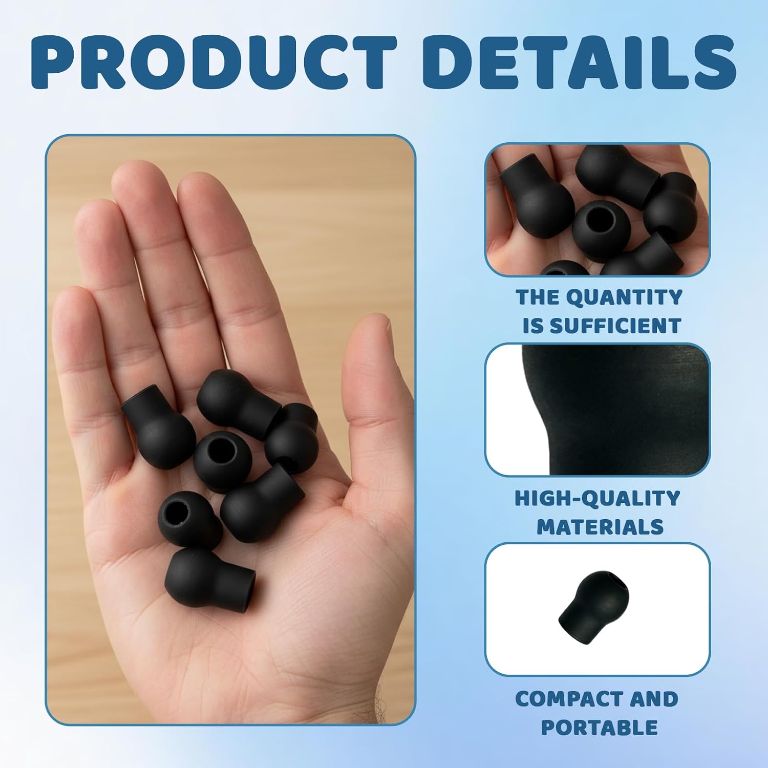 8PCS Stethoscope Ear Tips Replacement Compatible with MDF, ADC, Silicone Stethoscope Ear Pieces, Pliable Noise Reduction-Sealing Earbuds for Doctors