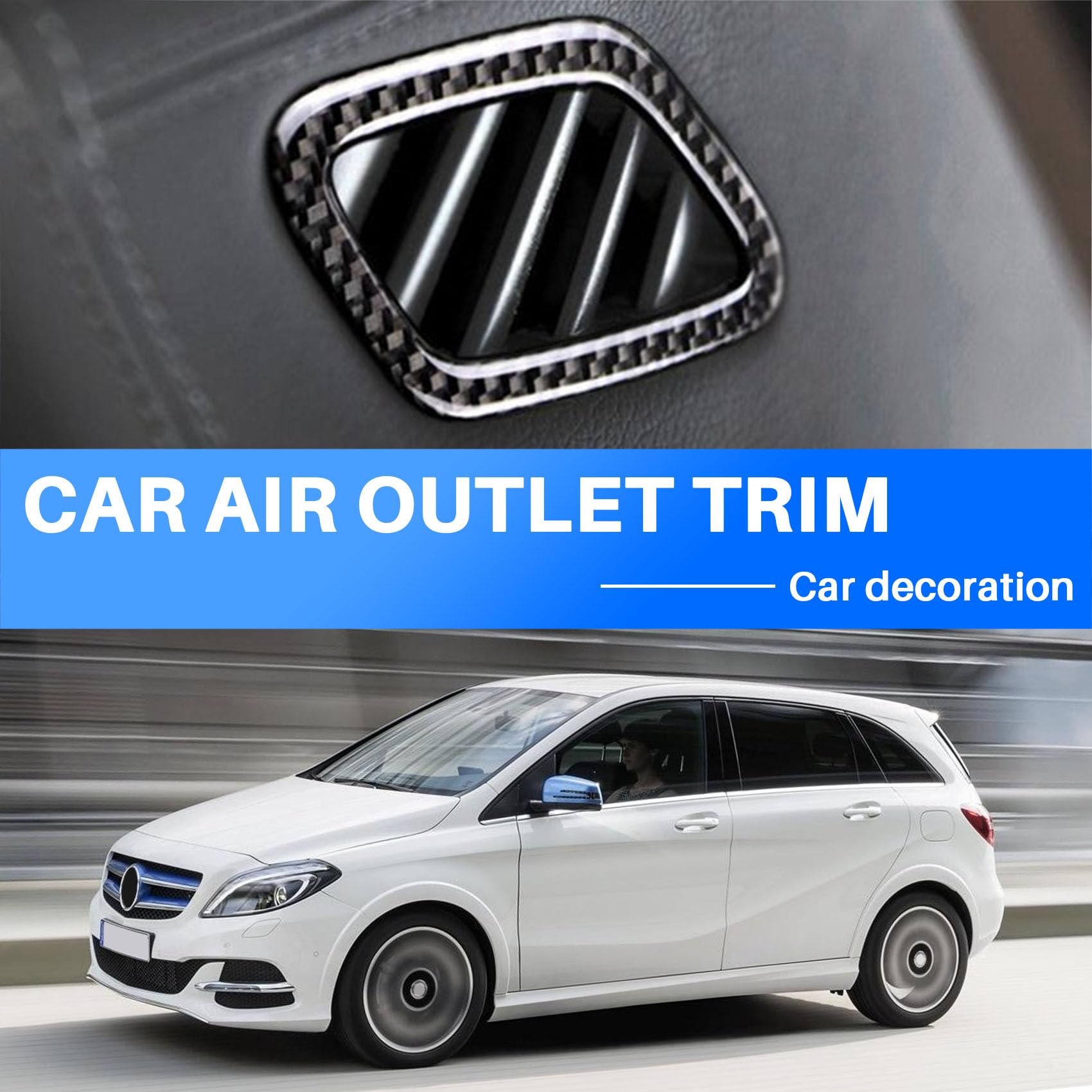 Copribocchette Aria Per Cruscotto – Elegante Rivestimento Per Mercedes CLA, GLA E Classe A (W117, C117, W176, X156)