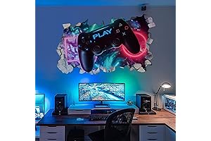 TOARTI 3D Game Wall Decals: Transform Your Space Into a Gamer's Paradise