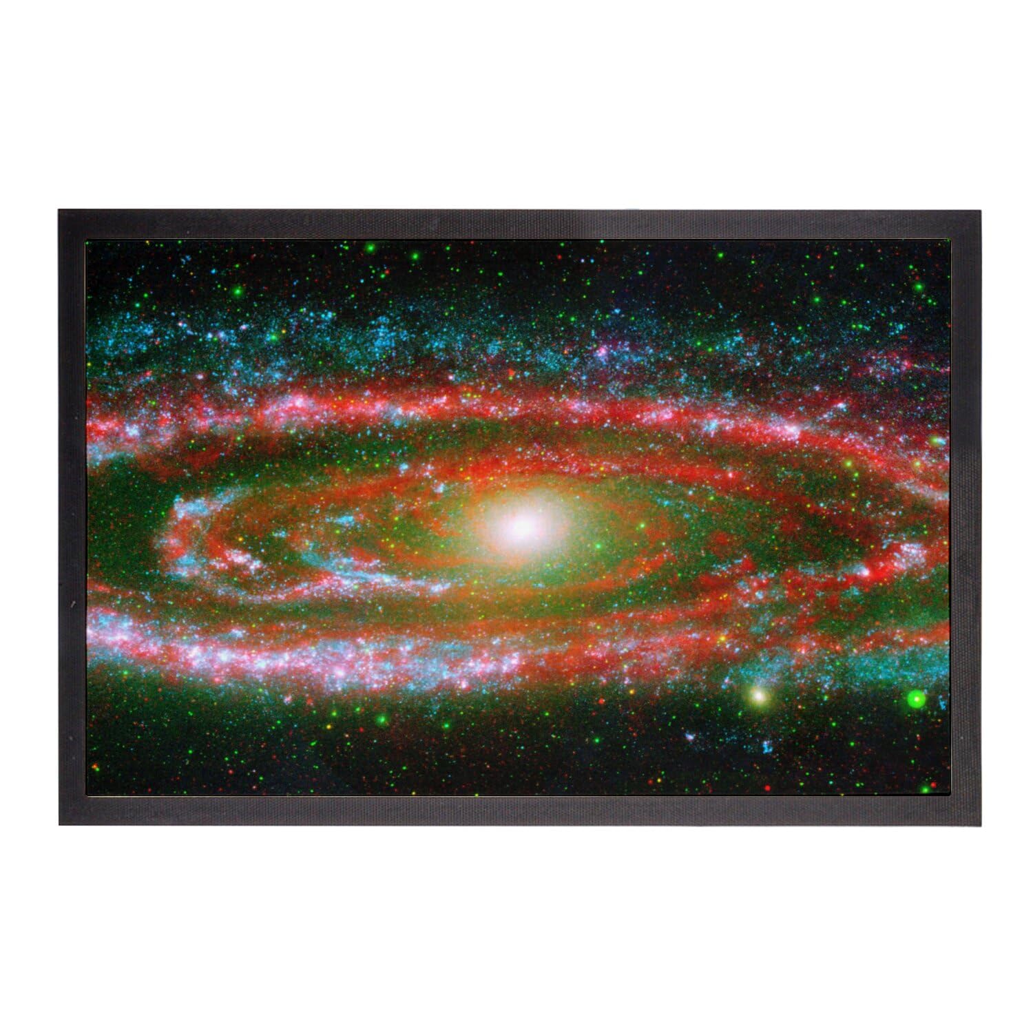 Paillasson Andromede Galaxie 75x50cm tapis espace univers astronomie pour l'entrée