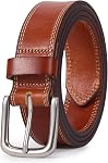 VATAN Ceintures en cuir véritable pour hommes tous les jours, 35mm Ceinture en cuir homme fait main avec boîte cadeau
