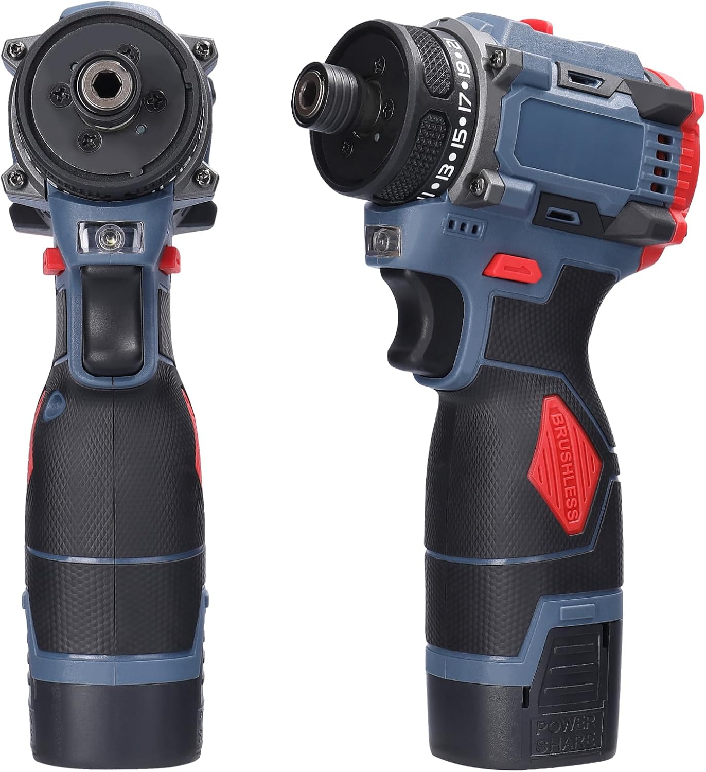 Dioche Electric Screwdriver 16.8V Multi Function Brushless Cordless Impact Screwdriver (1pcs Battery US Plug)