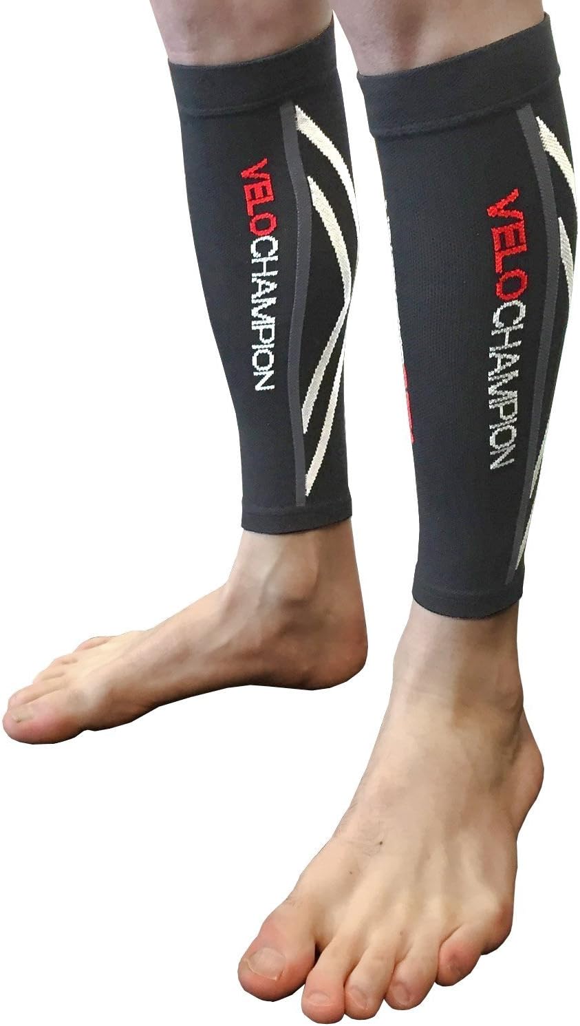 VeloChampion Compression Calf Guards/Sleeves - For Running, Cycling, Triathlon