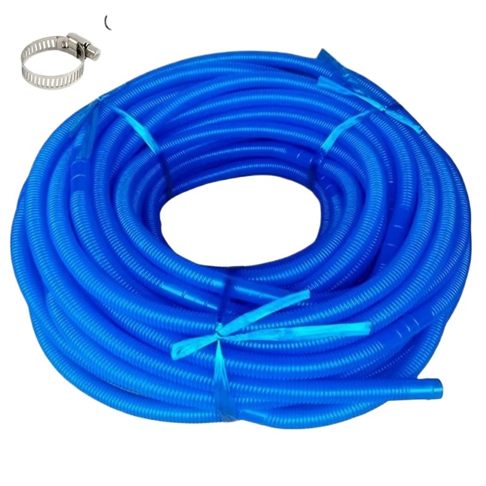 Tubo di scarico corrugato per lavatrice, 1 pezzo I.D, 16/20/32 mm, lunghezza 10 m, tubo di scarico ondulato, tubo di scarico, doppio cilindro, tubo di ingresso dell'acqua per lavatrice (blu diametro