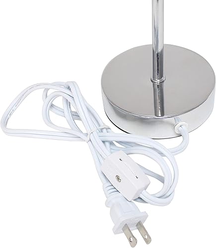 Miniatura 6 de Simple Designs LT2007-WNE-2PK - Mini lámpara de mesa básica cromada con pantalla de tela, juego de 2 piezas, vino