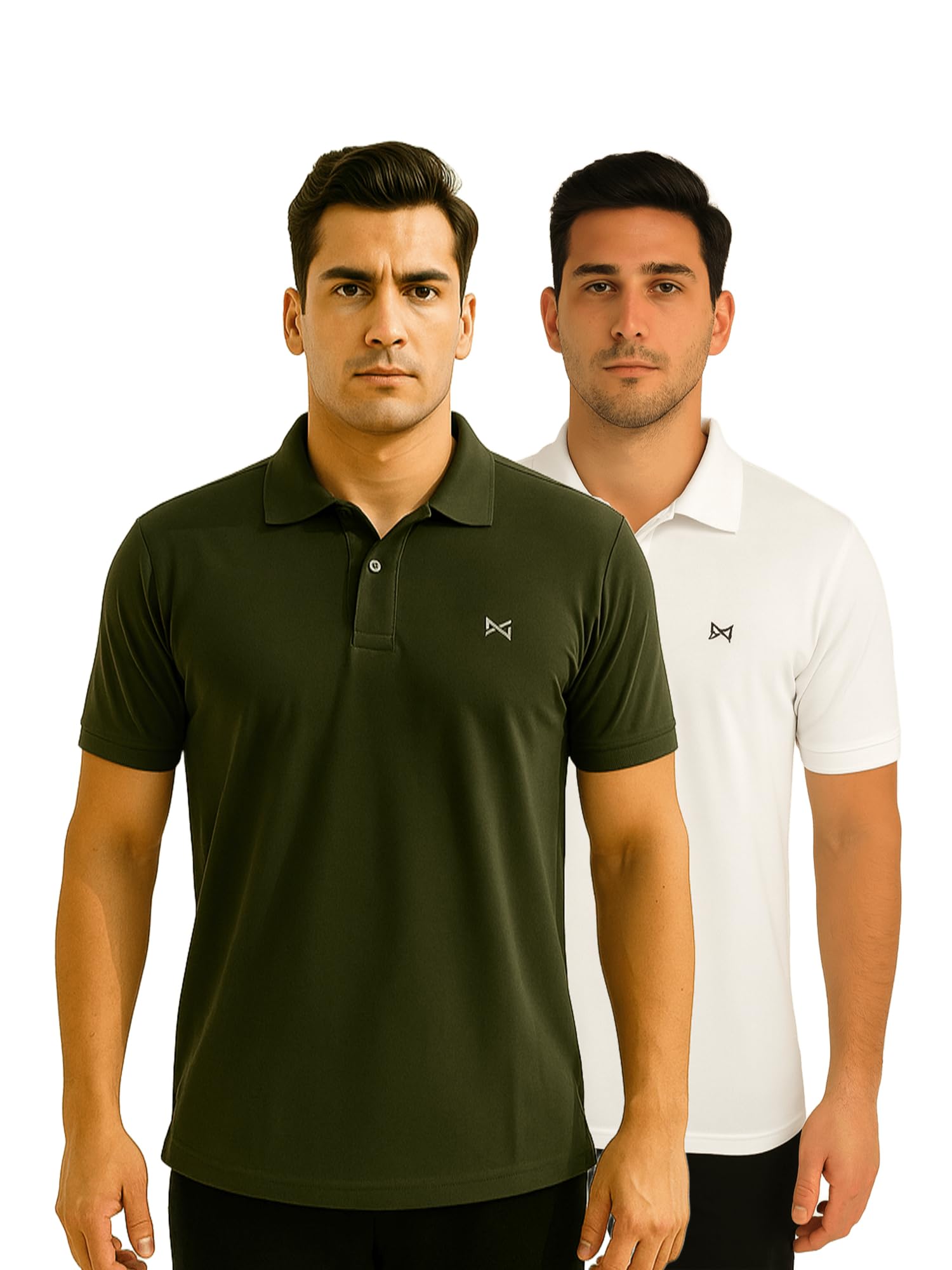 Force NXT Anti Viral Anti Odour Cool Mens Polo T-Shirt | Stylish Collared Sportswear Breathable Solid Polo Tee | Quick Dry Athletic Polo T-Shirt for Gym, Running, Workout, and Casual Wear | Pack of 2-picture-28
