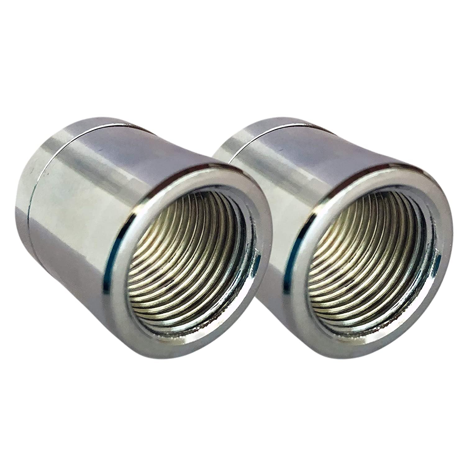 MTR Brass Socket Fitting Coupling with 1/2 Inch Female Thread 1 Inch Diameter Chrome Plated Connector Adapter -Pack of 2 with (1 pcs teflon tape) (B096Y9D3G4) Amazon Price History, Amazon Price Tracker