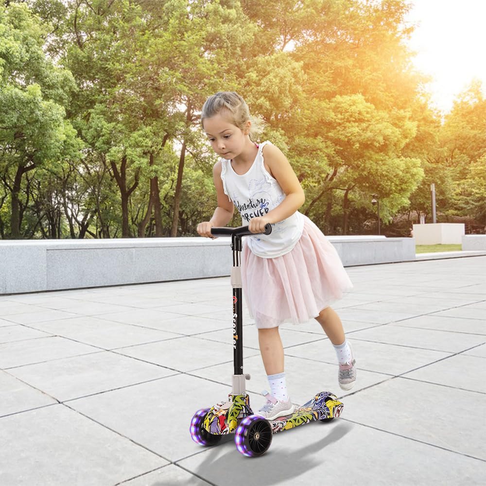 Opvouwbare step voor kinderen, LED wielen, verstelbaar stuur Movino City Light