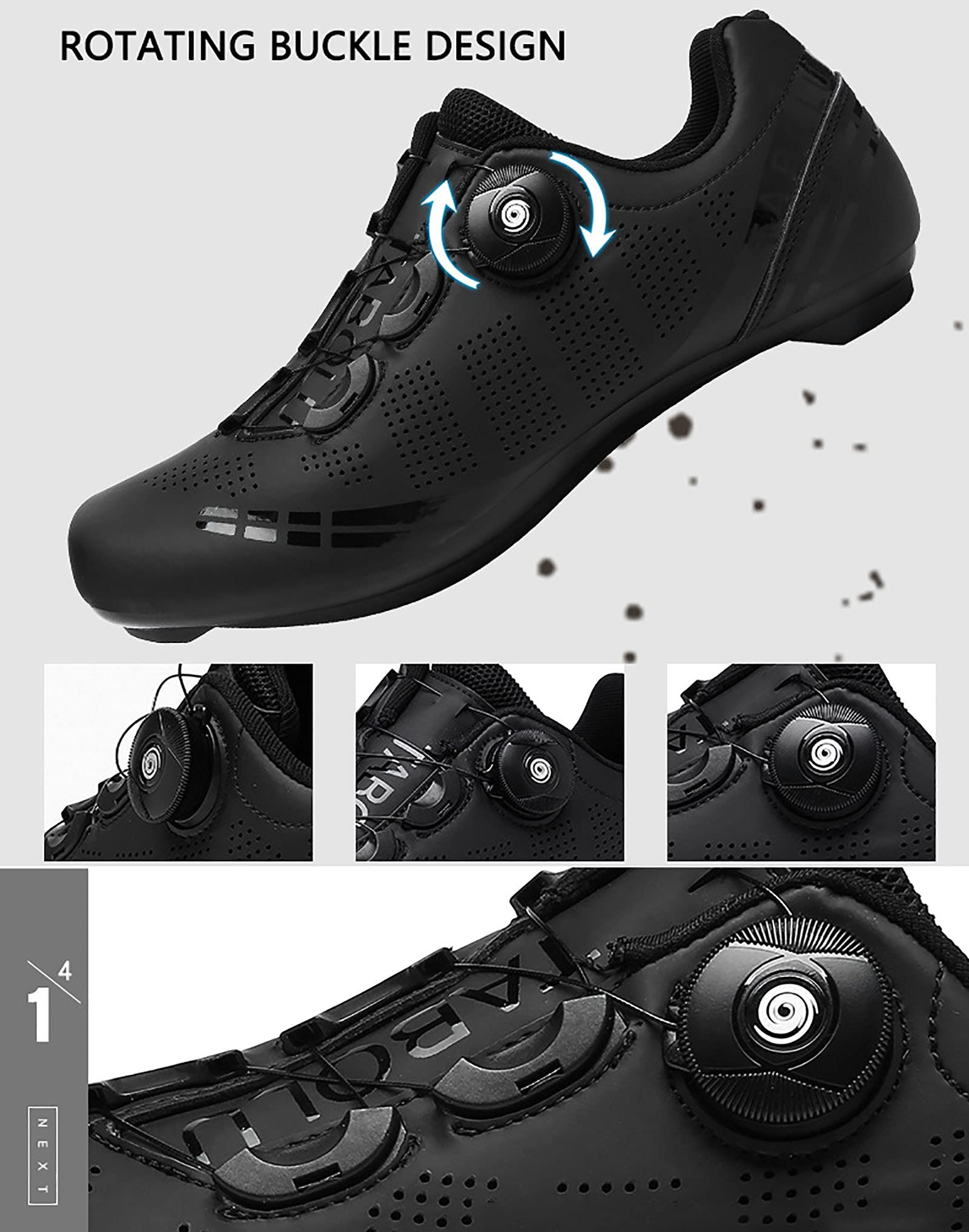 Fahrradschuhe MTB Herren,Rennradschuhe Damen,Radschuhe Kompatible SPD/SPD-SL Lock System Mountainbike Schuhe