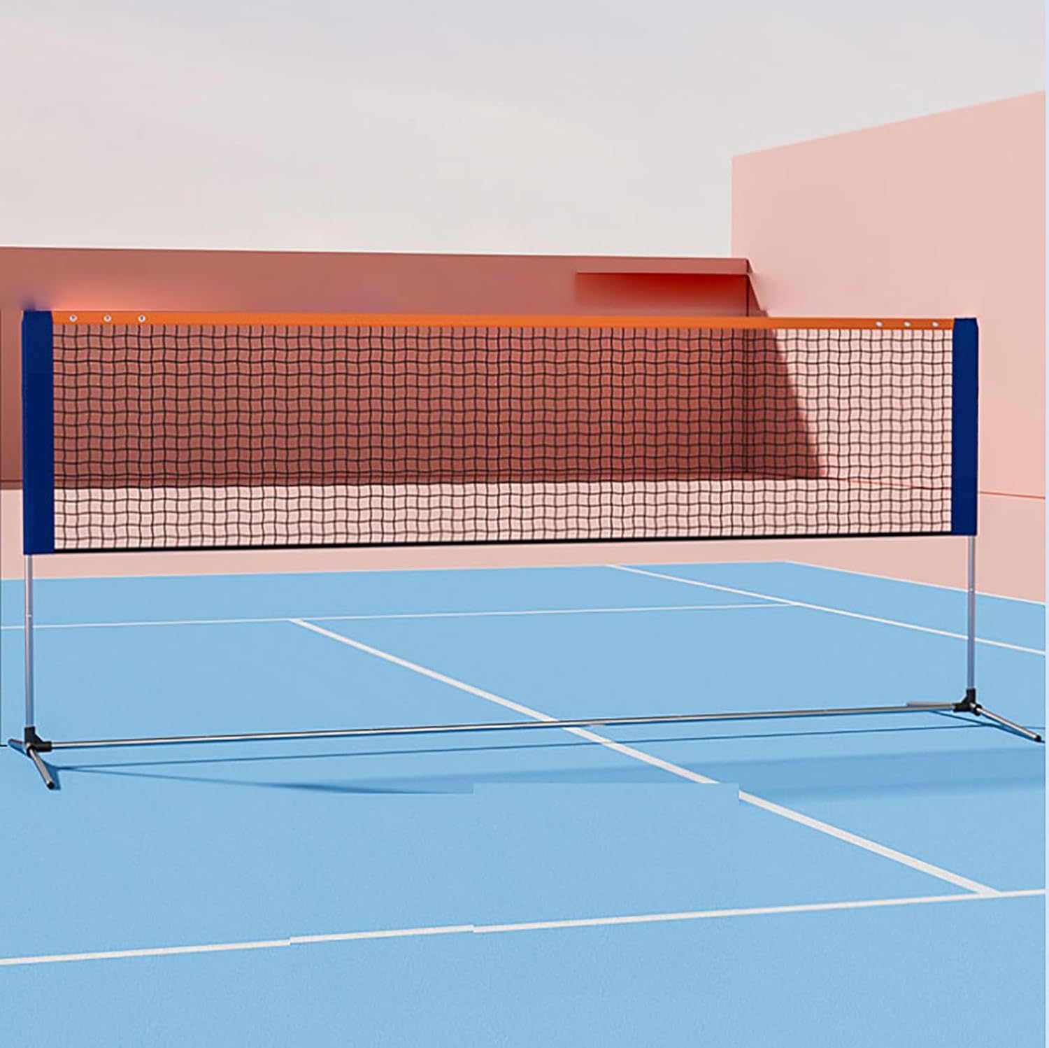 Badminton Net Portable, Multifunctional Adjustable Badminton Nets with Portable Storage Bag, Badminton Equipment Easy Installation