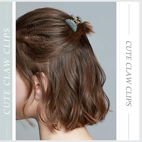 Miniatura 4 de 12 pinzas pequeñas para el cabello para mujeres y niñas de 1.5 pulgadas, lindas pinzas para el cabello con lentejuelas brillantes para cabello