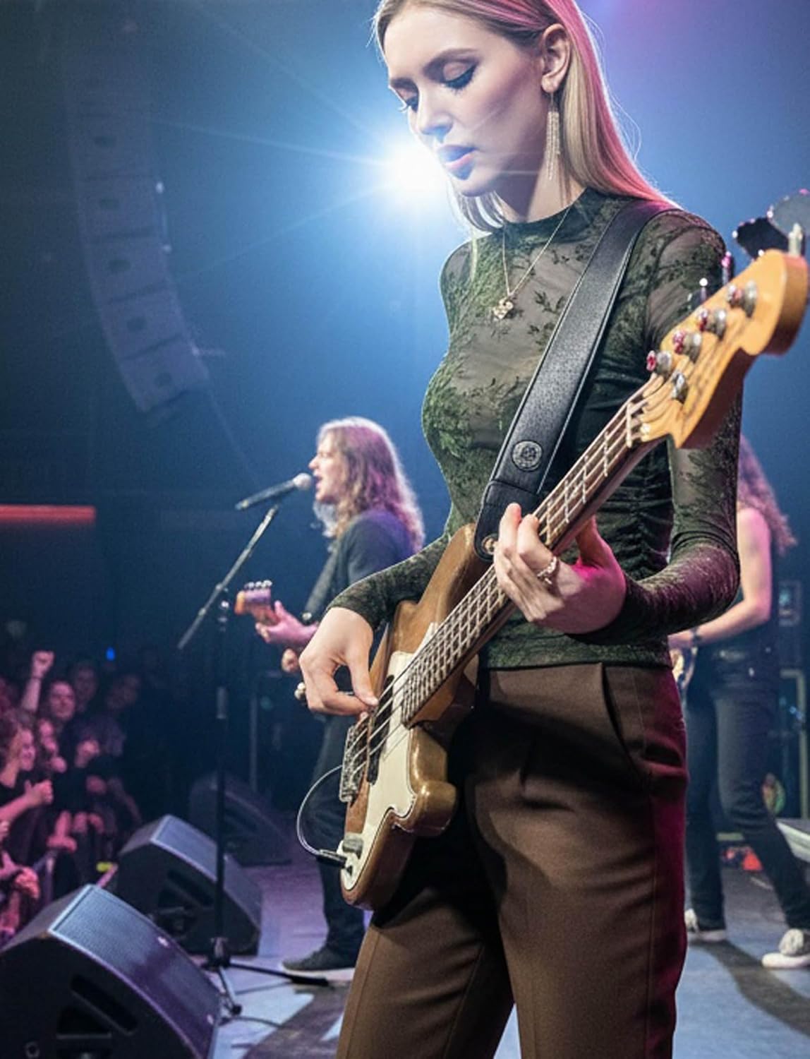 METWAY Black Sheer Top Women Mesh Long Sleeve Tops Lace Turtleneck See Through Undershirt Sexy Blouse Going Out T Shirt - Image 5