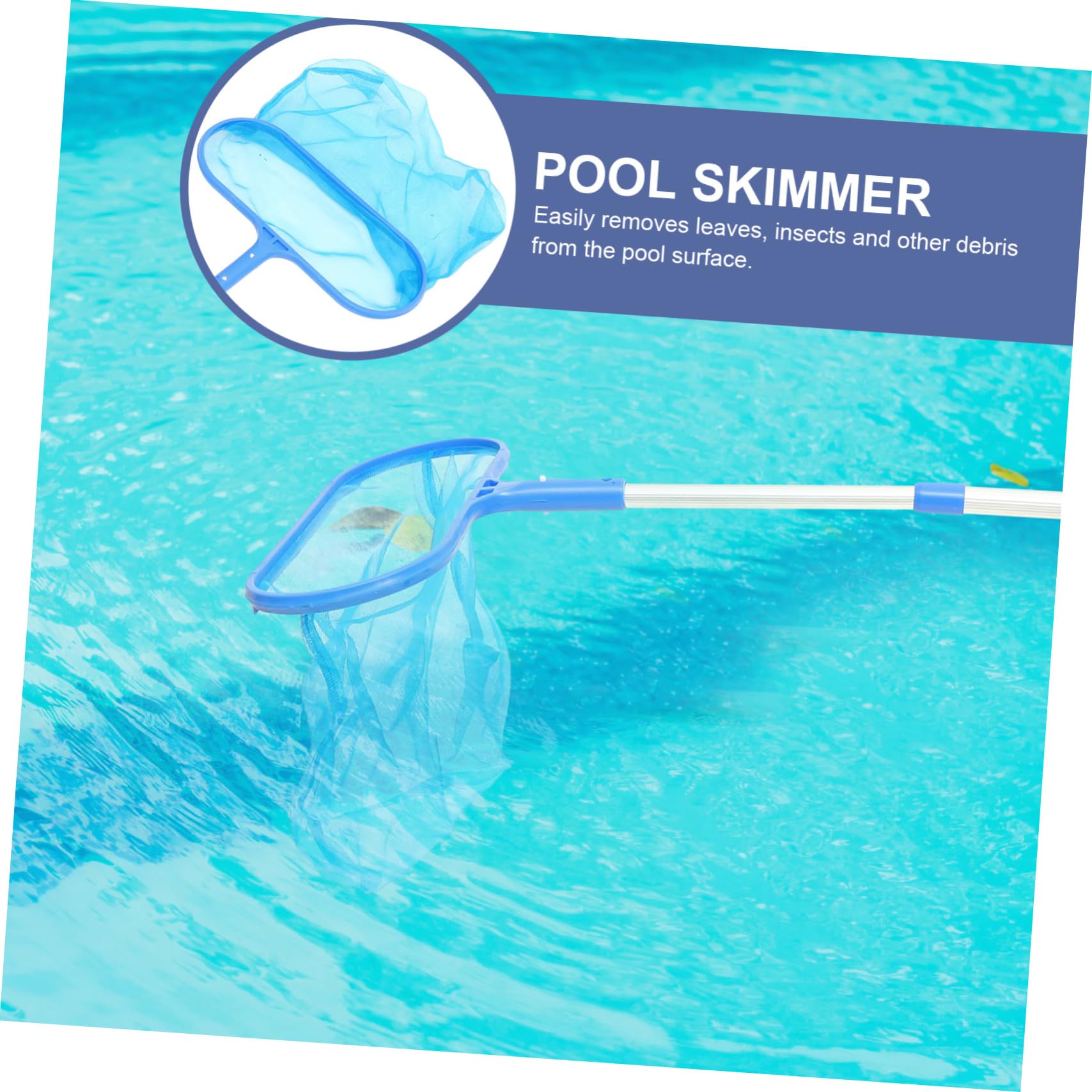 GALPADA Recogedora para Limpieza Cuchara para Piscinas Herramienta De Limpieza para Peceras De Pesca para Piscina Rastrillo para Piscina Skimmer
