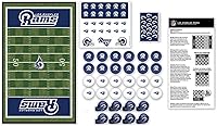 Vista 7 de MasterPieces NFL Los Angeles Rams Juego de mesa de damas, 13 x 21 pulgadas