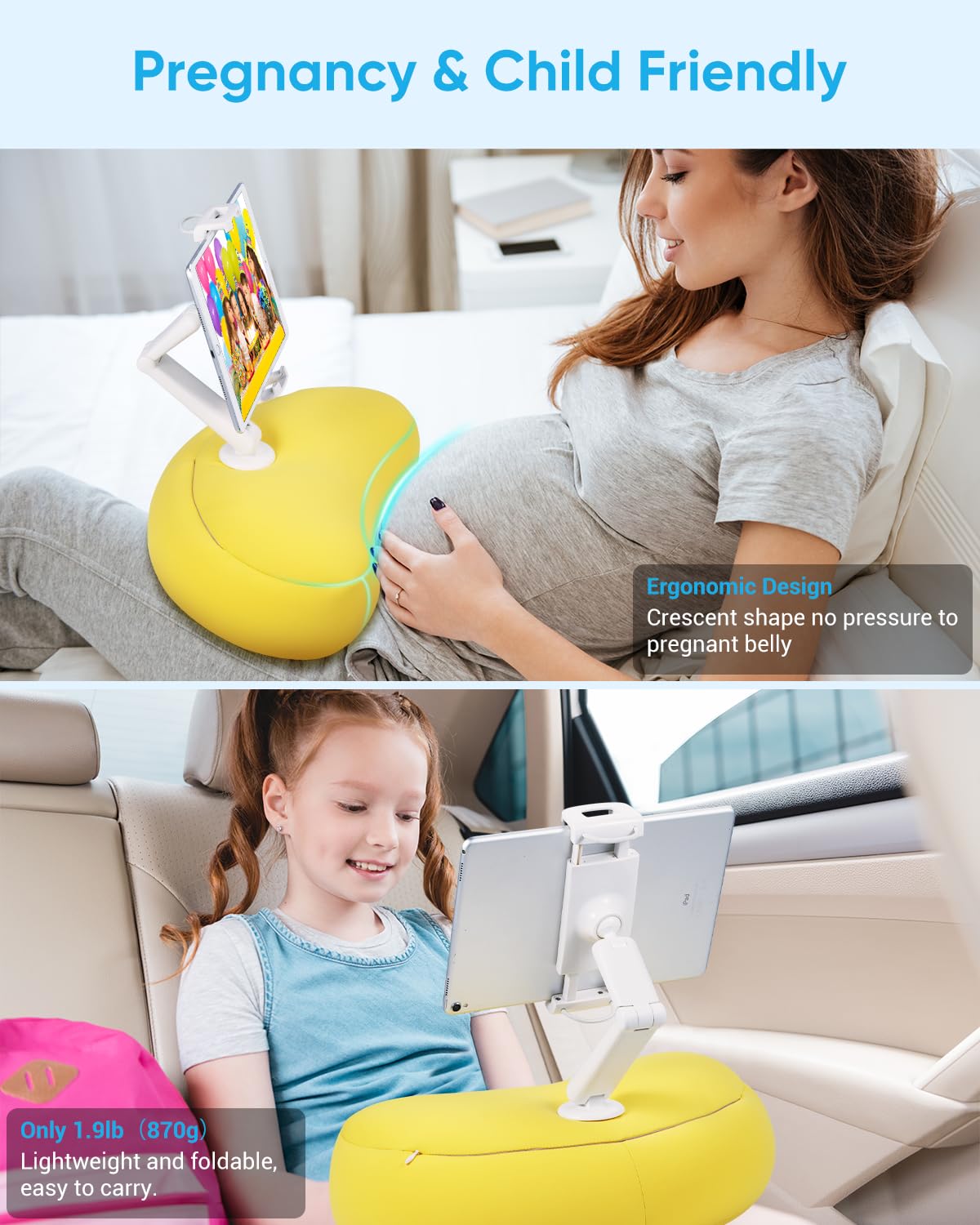 NEARPOW Tablet Stand Pillow, Compatible with 4.7