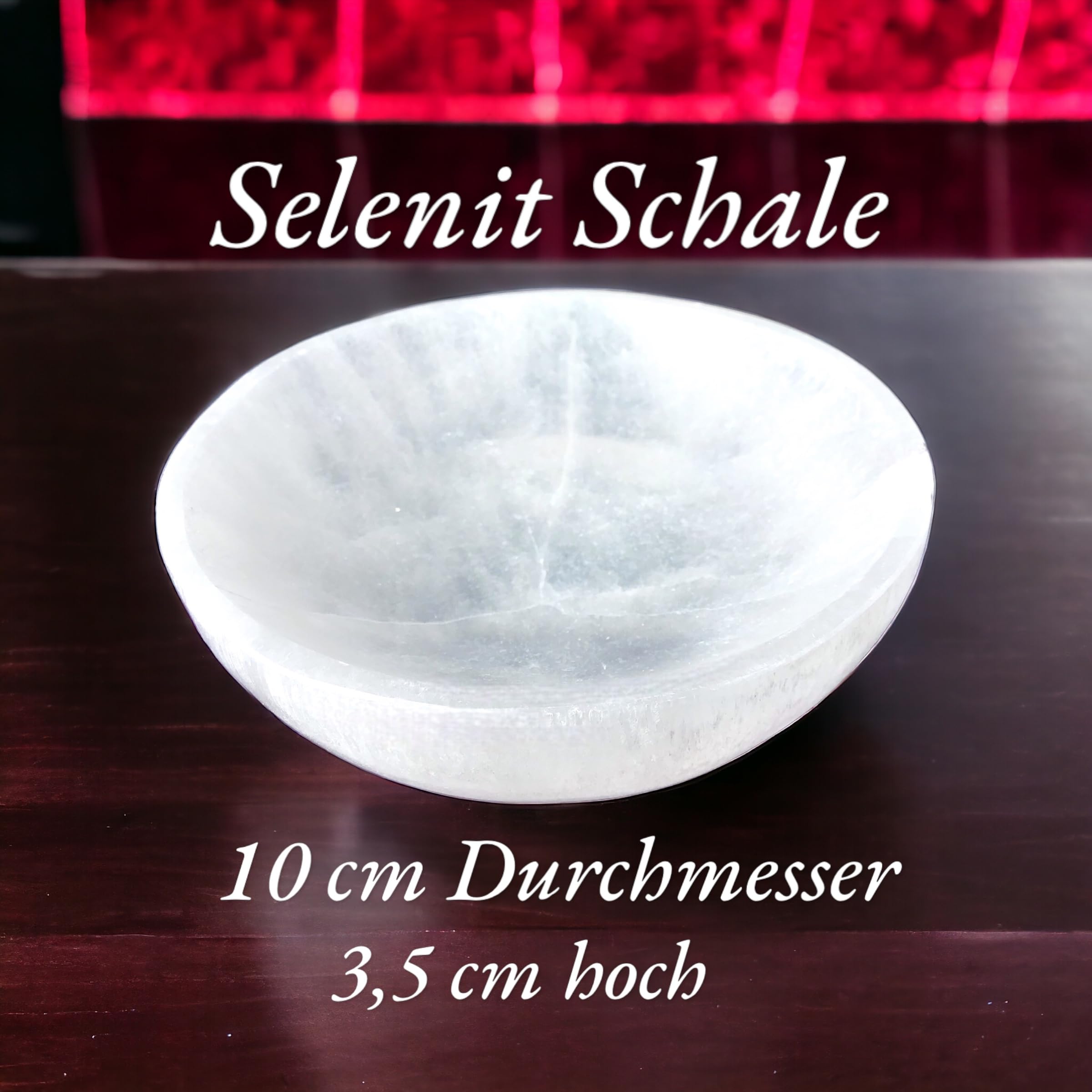 Vassoio In Selenite A Forma Di Cuore Per Ricaricare Pietre - Decorazione Spirituale E Porta Energia Positiva - Foto 1