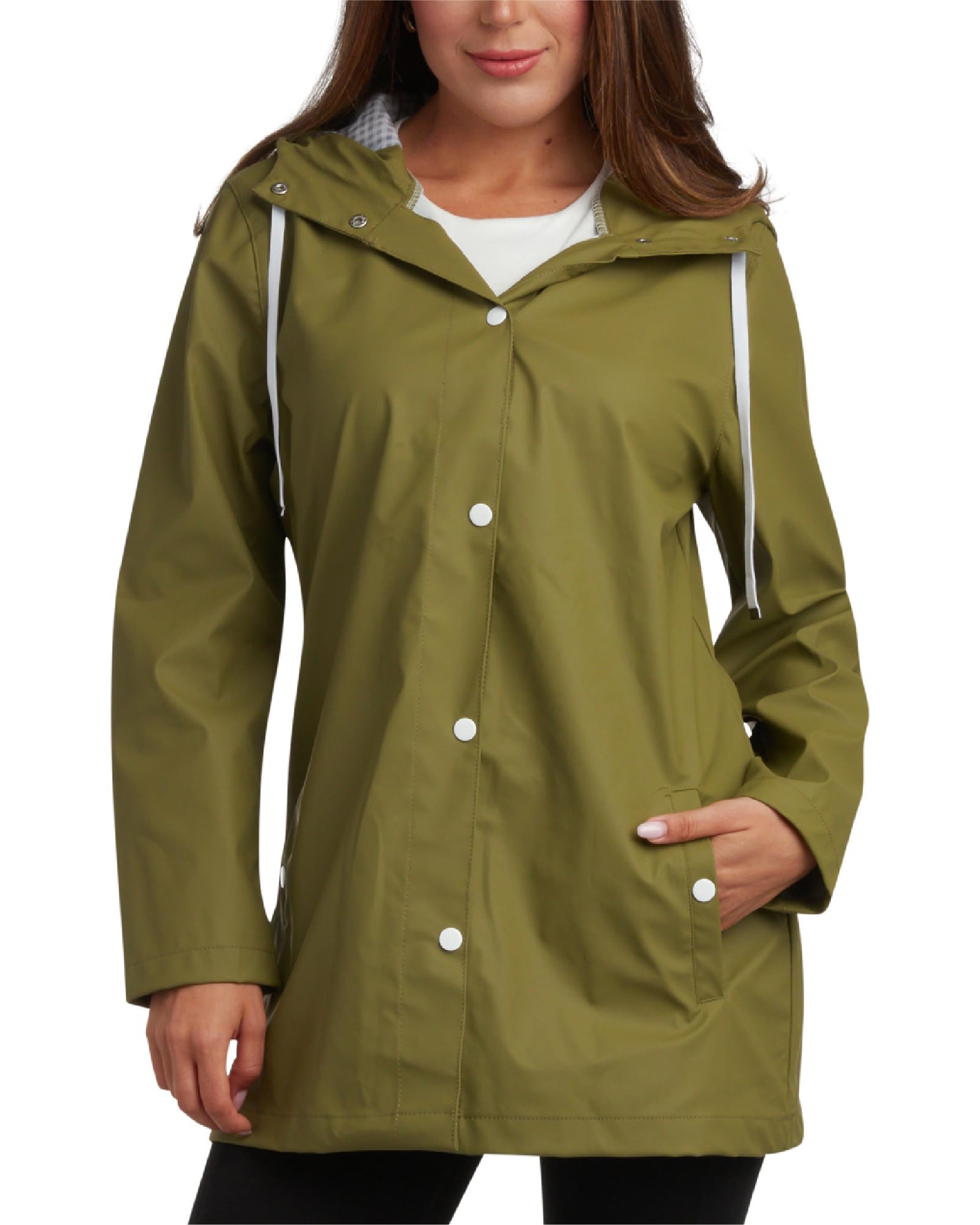 Big Chill Womens Rain Jacket - Weather Resistant Packable Raincoat for Women - Lightweight Windbreaker Jacket