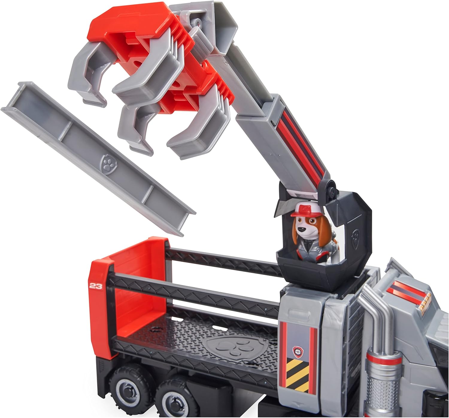 Paw Patrol, Big Ala Deluxe Truck with Movable Control Panel, Retractable arm with Claw, Accessories and Action Figures, Toys for Children from 3 Years Old