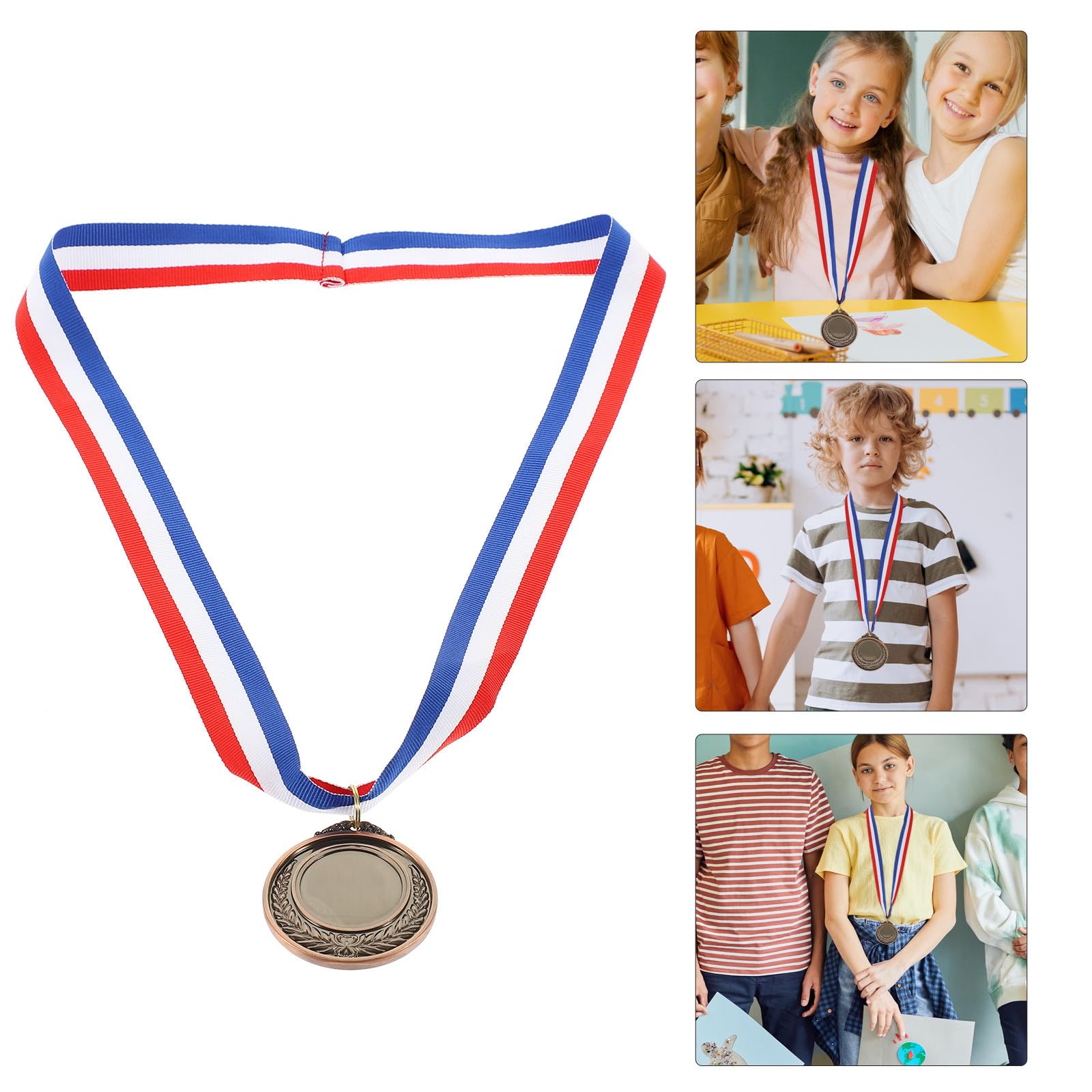 Abaodam 24 Piezas Medallas de Metal para Competición y Fiestas, Superficie Lisa sin Rebabas, Accesorio de Premio Adecuado para Estudiantes y Eventos Deportivos