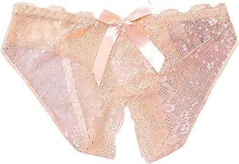 Perizoma da donna in pizzo, sexy, senza cuciture, per hipster, traspirante, per donne, Nero , Taglia unica