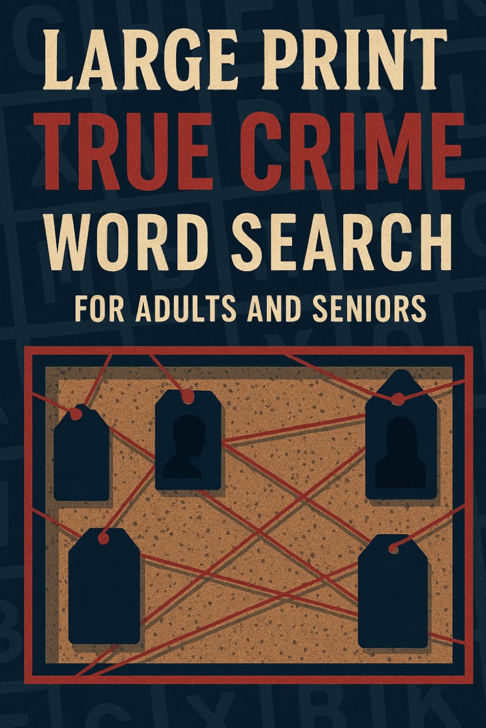 Large Print True Crime Word Search Puzzle Book for Adults: Famous Serial Killers, Cold Cases & Unsolved Mysteries: 56 Large-Print Word Searches — ... Crime Fans (True Crime Puzzle Case Files)