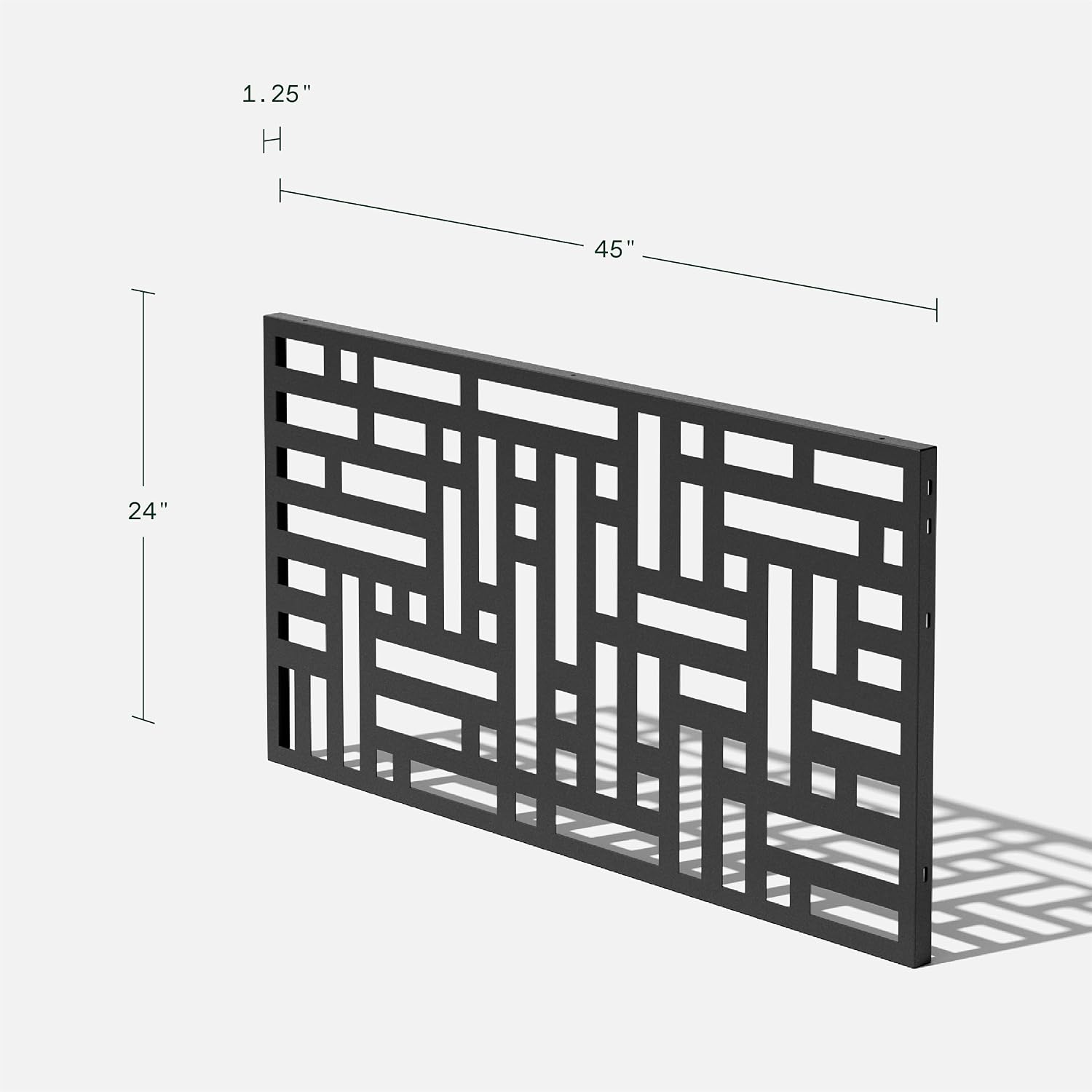 Veradek Outdoor Privacy Screen Series - Block Privacy Screen Panel (65% Privacy) | Made from Durable Weather-Resistant Plastic | Modern Décor for Patios, Privacy Walls, Fences