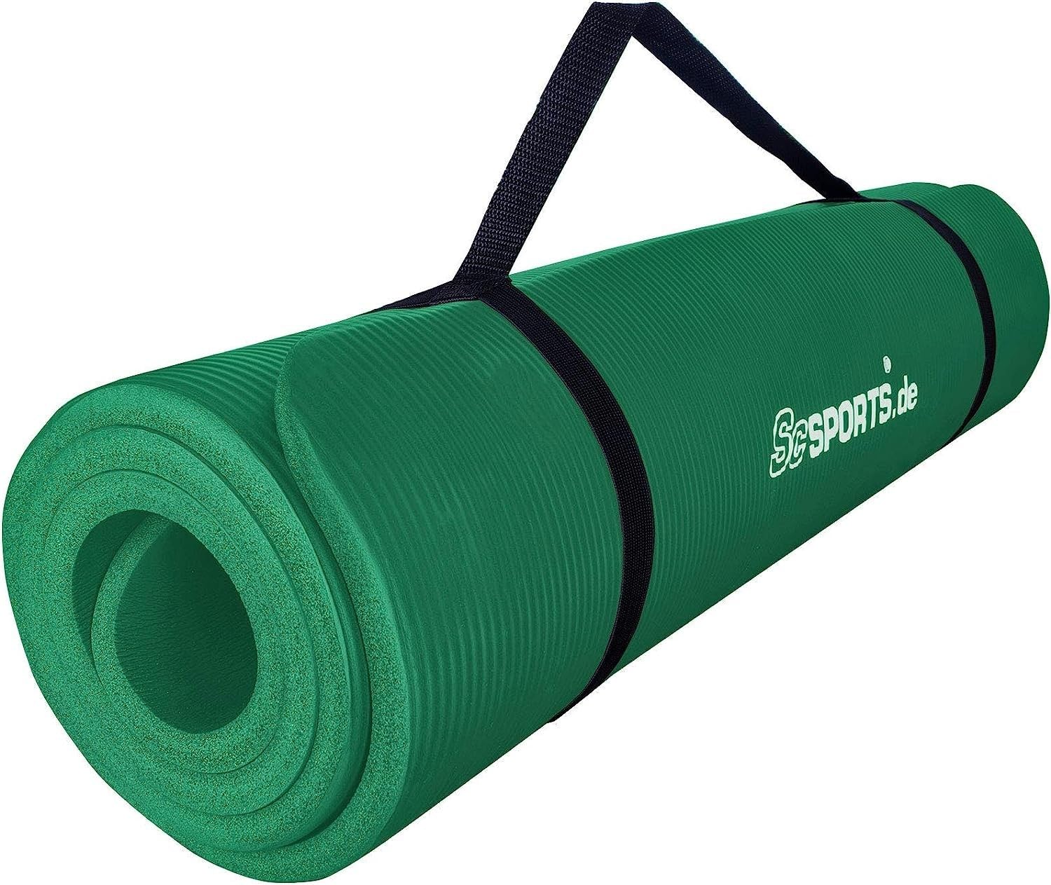 Sprungmatte 3,6 X 0,8 M, Grün Mit Markierungen – Rutschfest, 3 Mm Dick, Für Weitsprung, Fitness, Schule