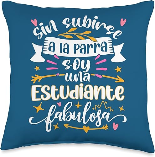 Regalo Original Para Estudiante Enfermeria Regalos UNA Estudiante Fabulosa Divertido Medicina Arquitectura Mir Throw Pillow, 16x16, Multicolor