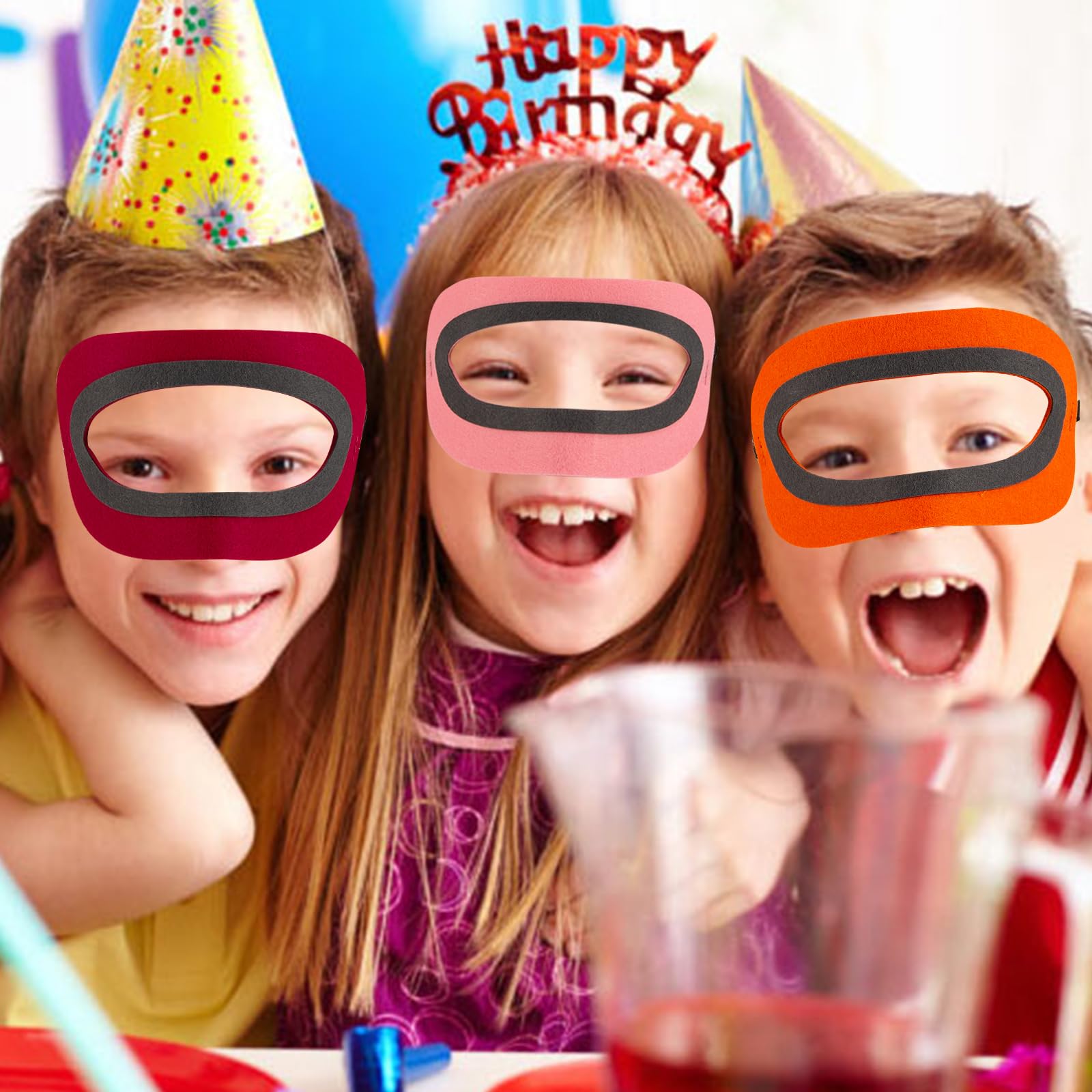 NUMJAW 12pcs Among Mask for Birthday Decorations Among Party Supplies Favors,Undercover Game for Video Game Decoration Among Costume Undercover Game In Mask for Video Game Party Supplies