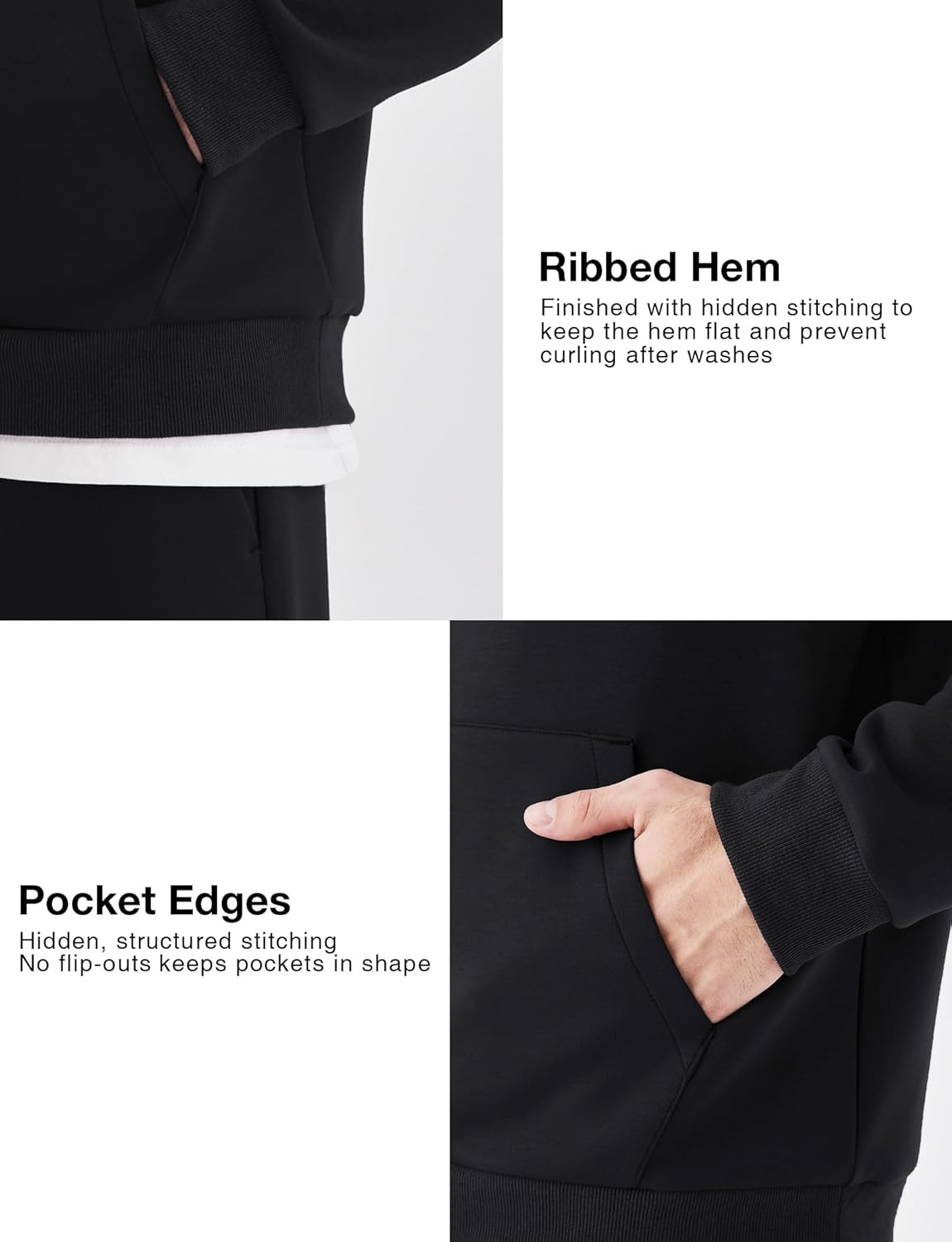 K-Swiss Heritage Men's Hoodies - Pullover Long Sleeve Sweatshirt Casual Club Hooded for Gym Workout - Image 5