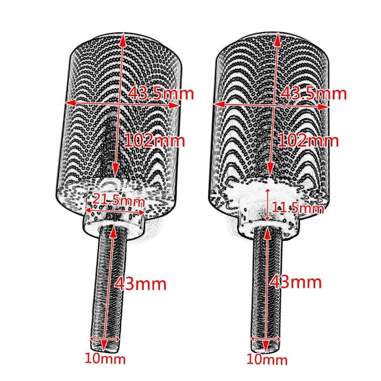 Valbescherming Voor YZF 600 600R Voor Thundercat 1996-2007 Motorfiets Frame Sliders Anti Crash Pad Valbeschermers Slider Frame Sliders(Zwart