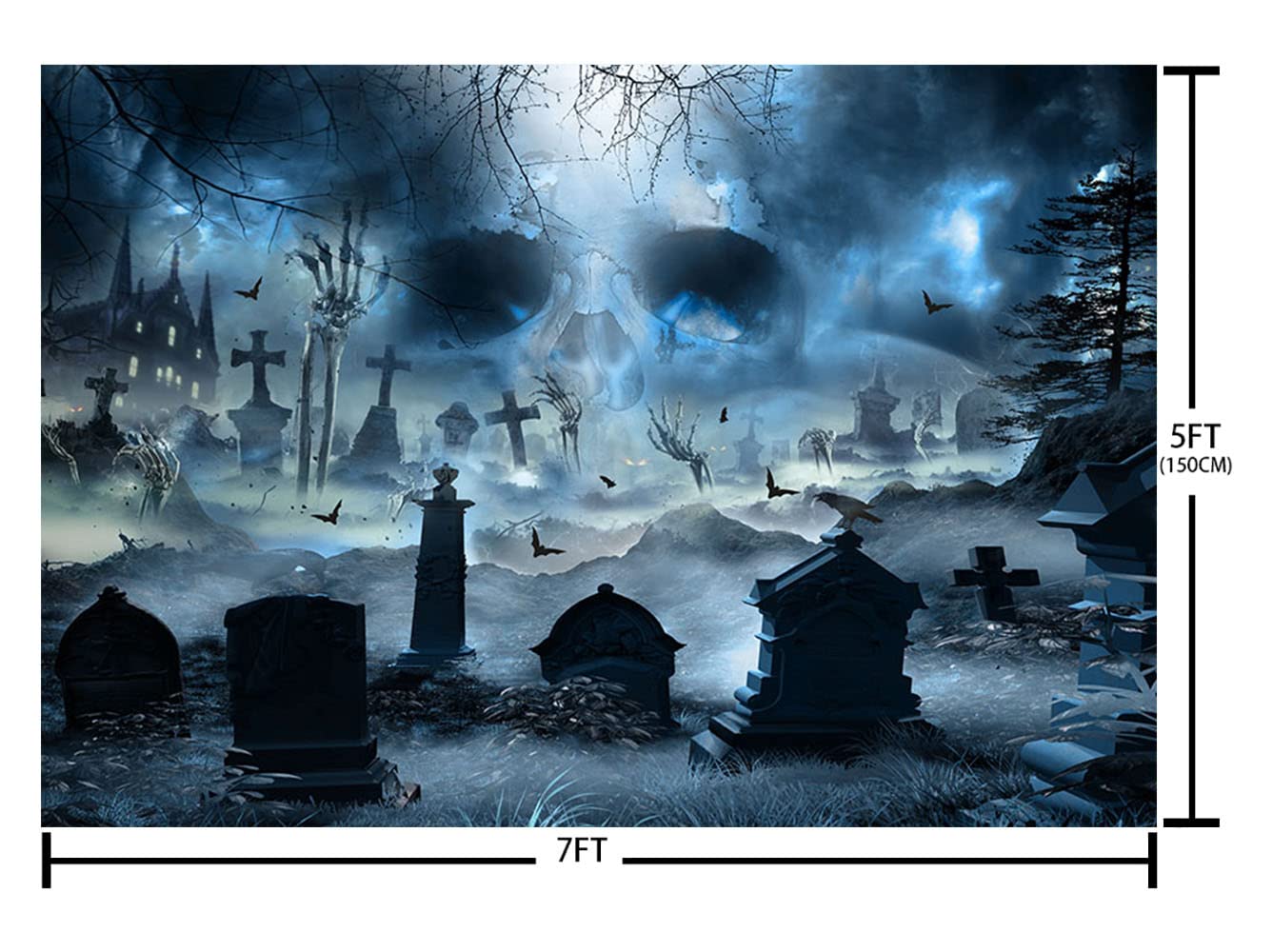 Halloween-Hintergrund 2,1x1,5 M – Boos & Booze Design Für Erwachsenen-Partys, Fotohintergrund Aus Polyester