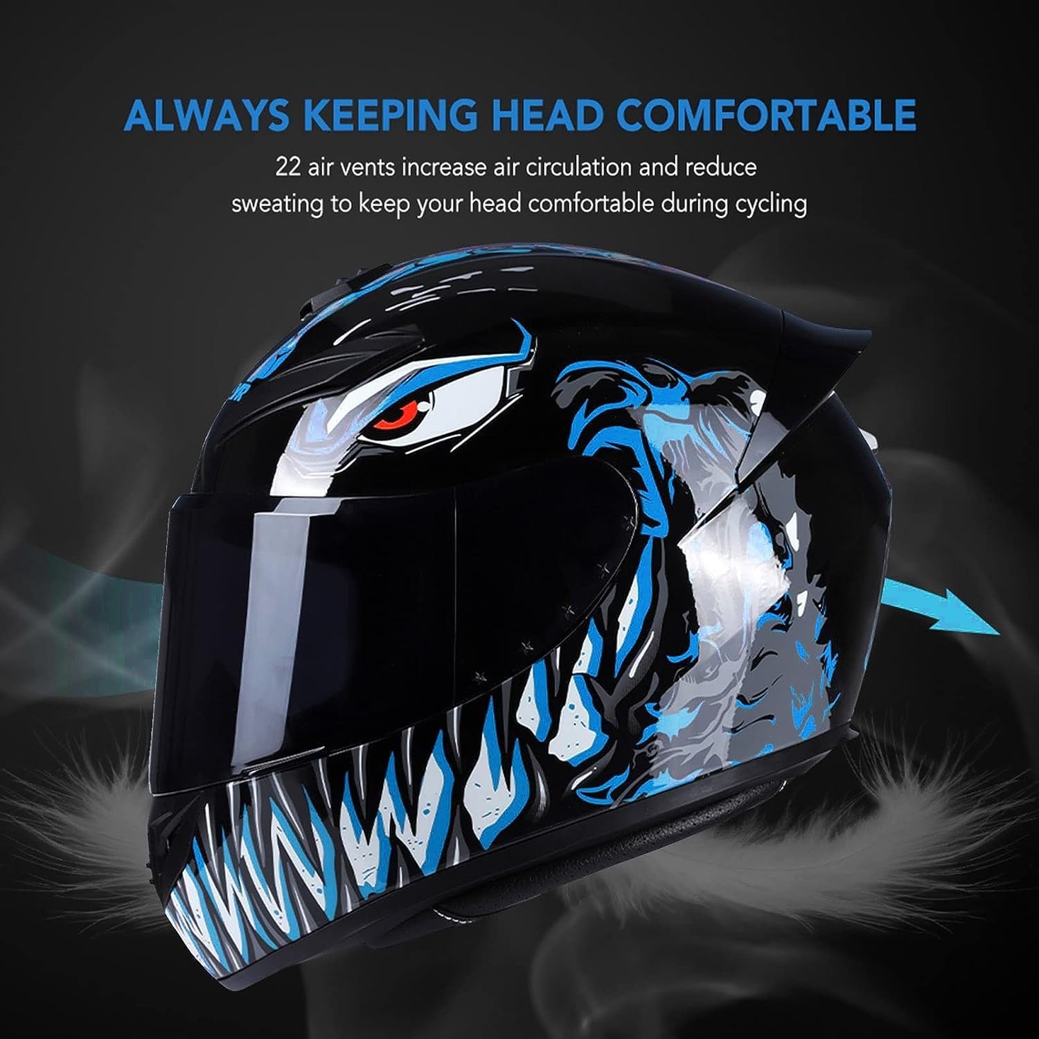 バイクヘルメット超特価出品！ オートバイヘルメット < L> Amazon.co.jp: フルフェイスオートバイヘルメットファスト