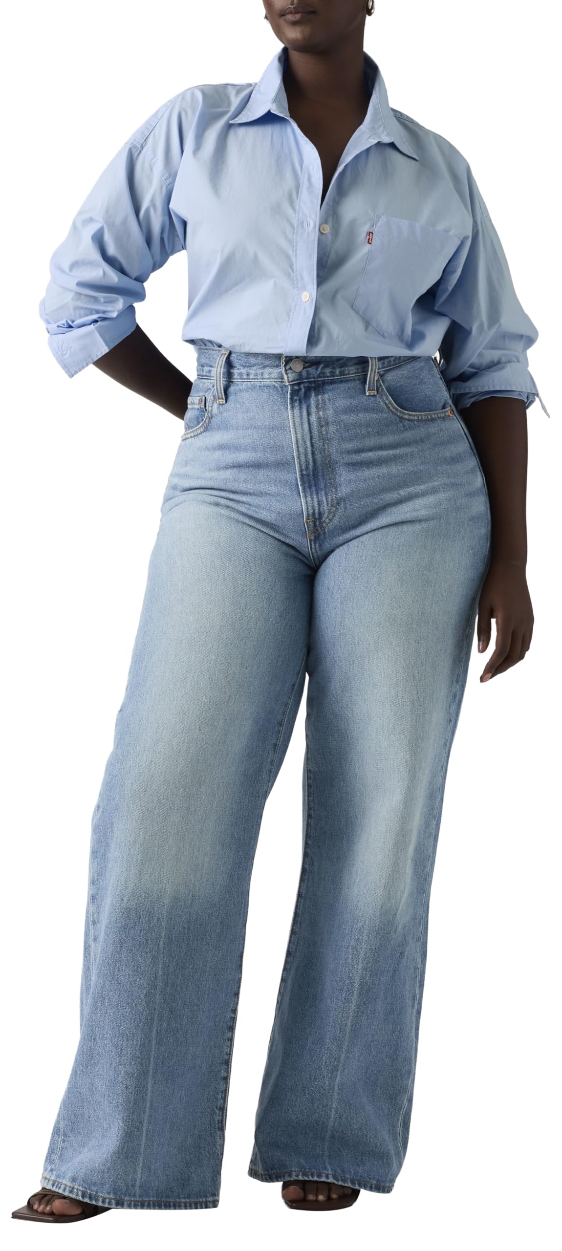 Levi'S Ribcage Wide Leg Vaqueros Mujer