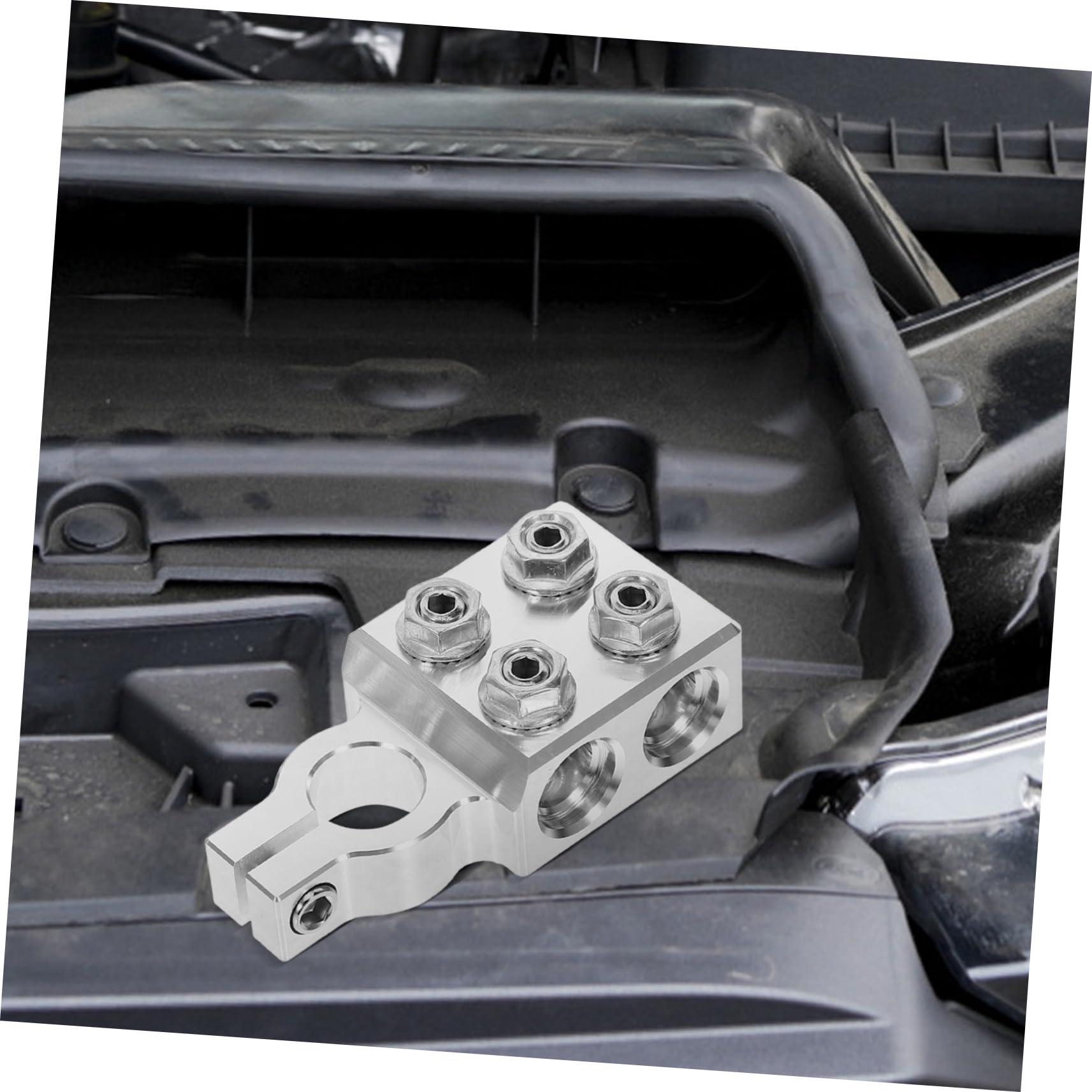 VALICLUD Interrupteur de Déconnexion de Batterie et Prévention des Risques Électriques Performance Fiable en Alliage D'aluminium Argenté pour Voiture