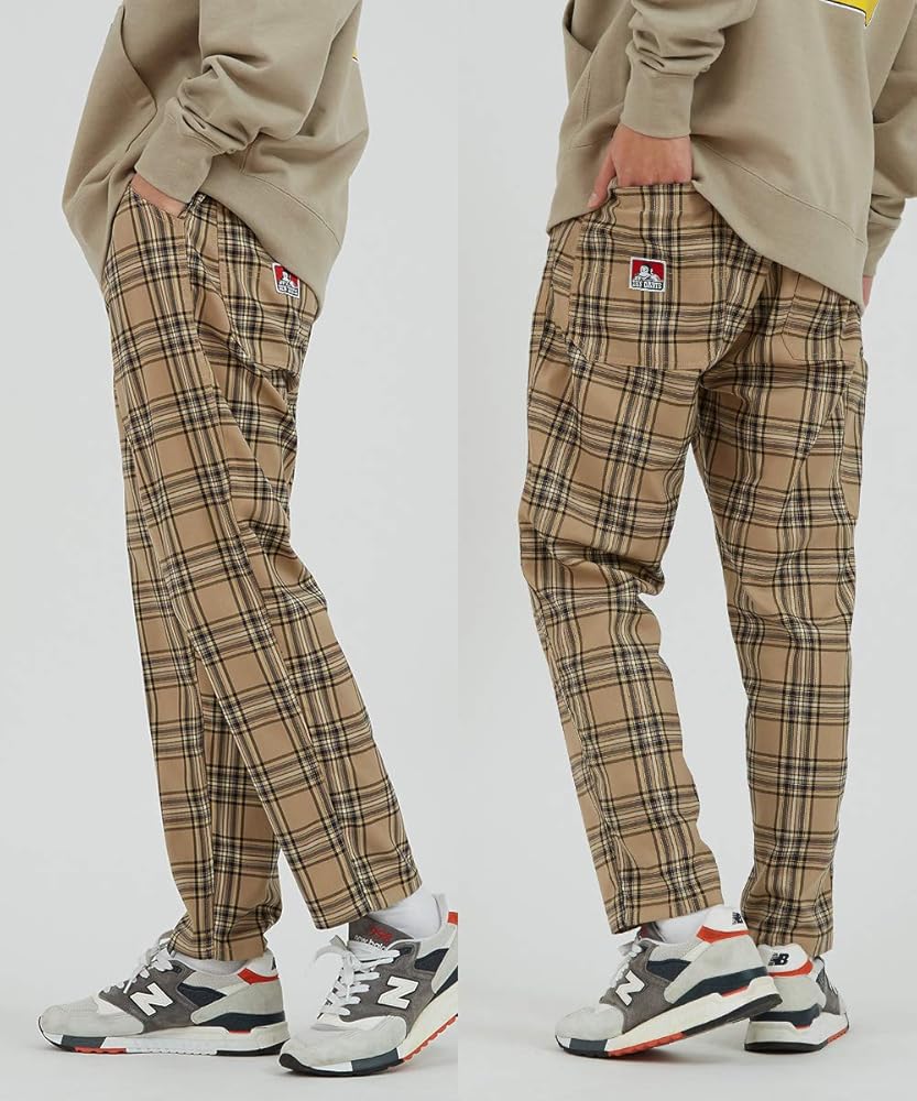 Amazon | BEN DAVIS ベンデイビス テーパードパンツ メンズ チェック柄