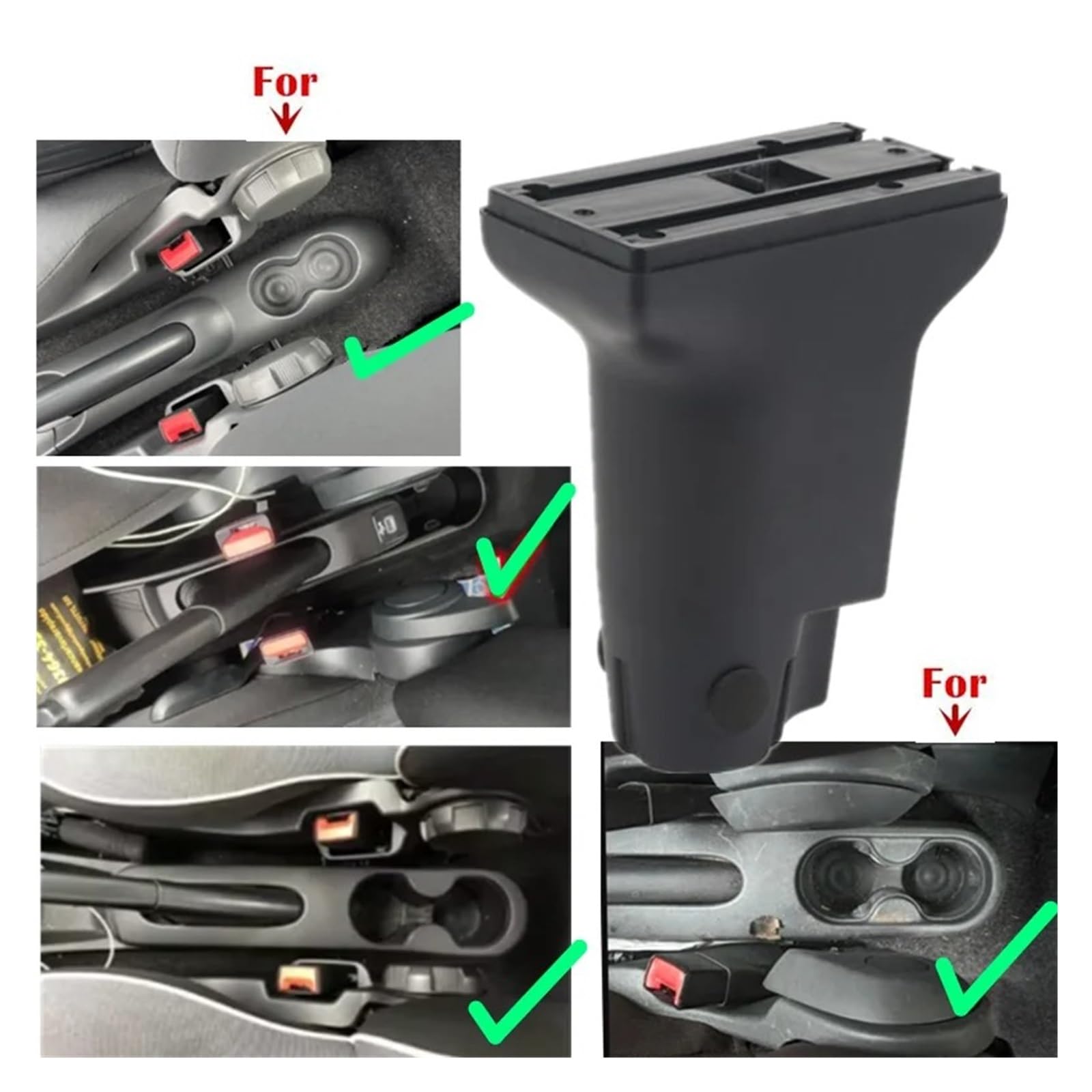 Double Layer Armrest Box For Fiat 500 CRONOS 2012-2024 Car Armrest 