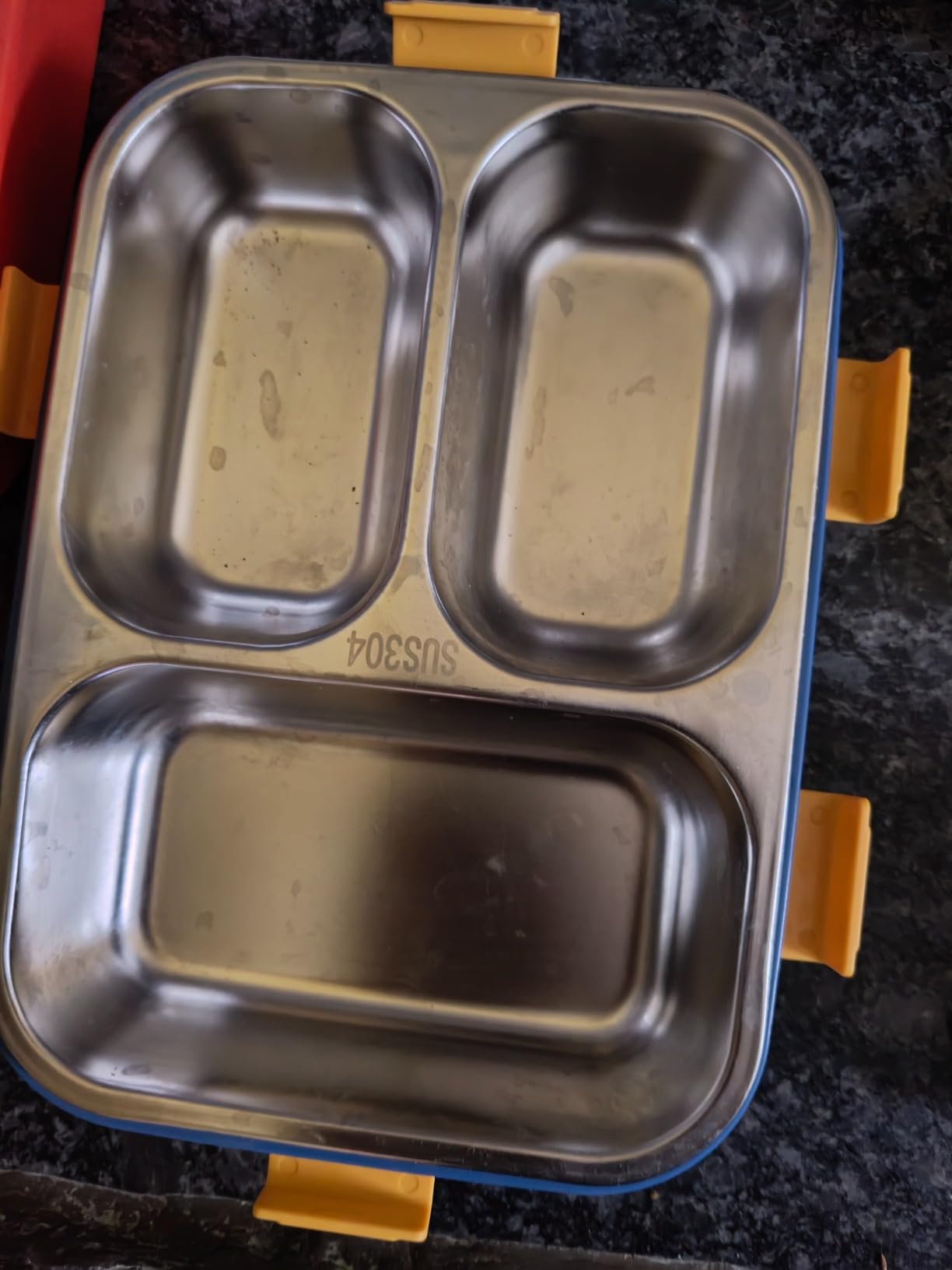 Buy ASHGUJ 3 Compartment Insulated Stainless Steel Lunch Box for Kids ...