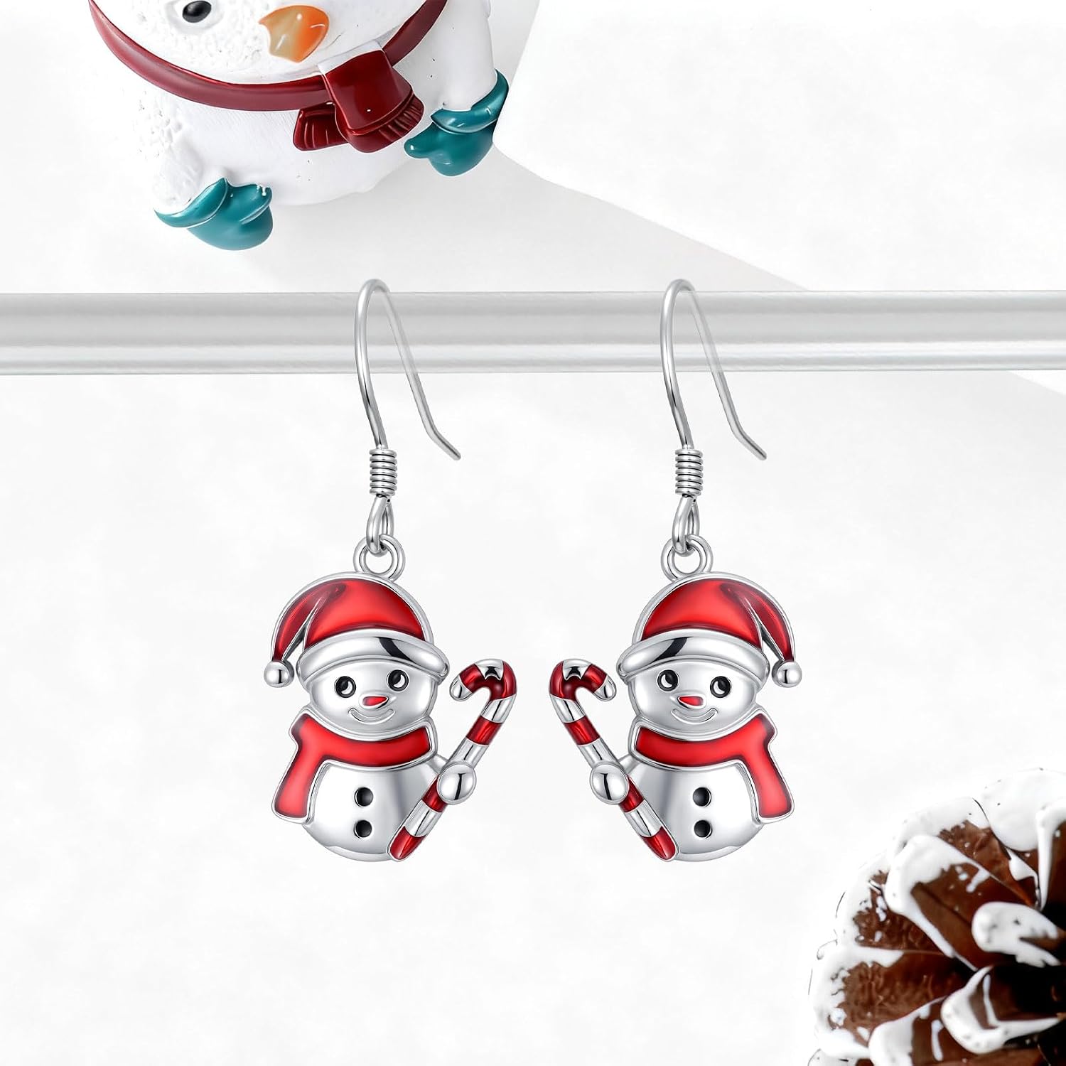 Animal/Christmas Holiday Earrings 925 Sterling Silver Animal Jewelry Christmas Stocking Stuffers Gifts for Daughter