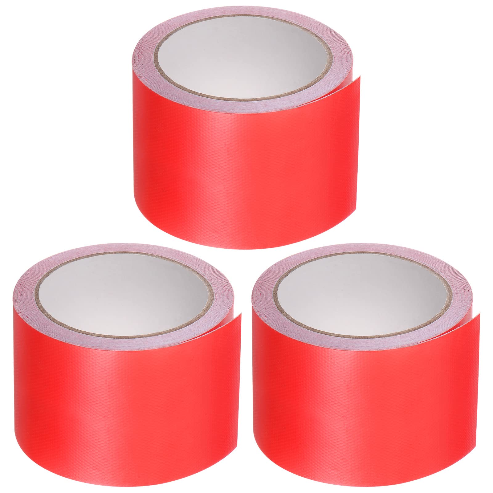 KeuLen Klebeband, Planen-Reparaturband, Zelt-Reparaturband, 3 Stück, 3,15 Zoll x 14,6 Fuß, universelles wasserdichtes Markisentuch-Reparaturband for Bastelarbeiten, Heimwerker, Outdoor-Zelt, rot