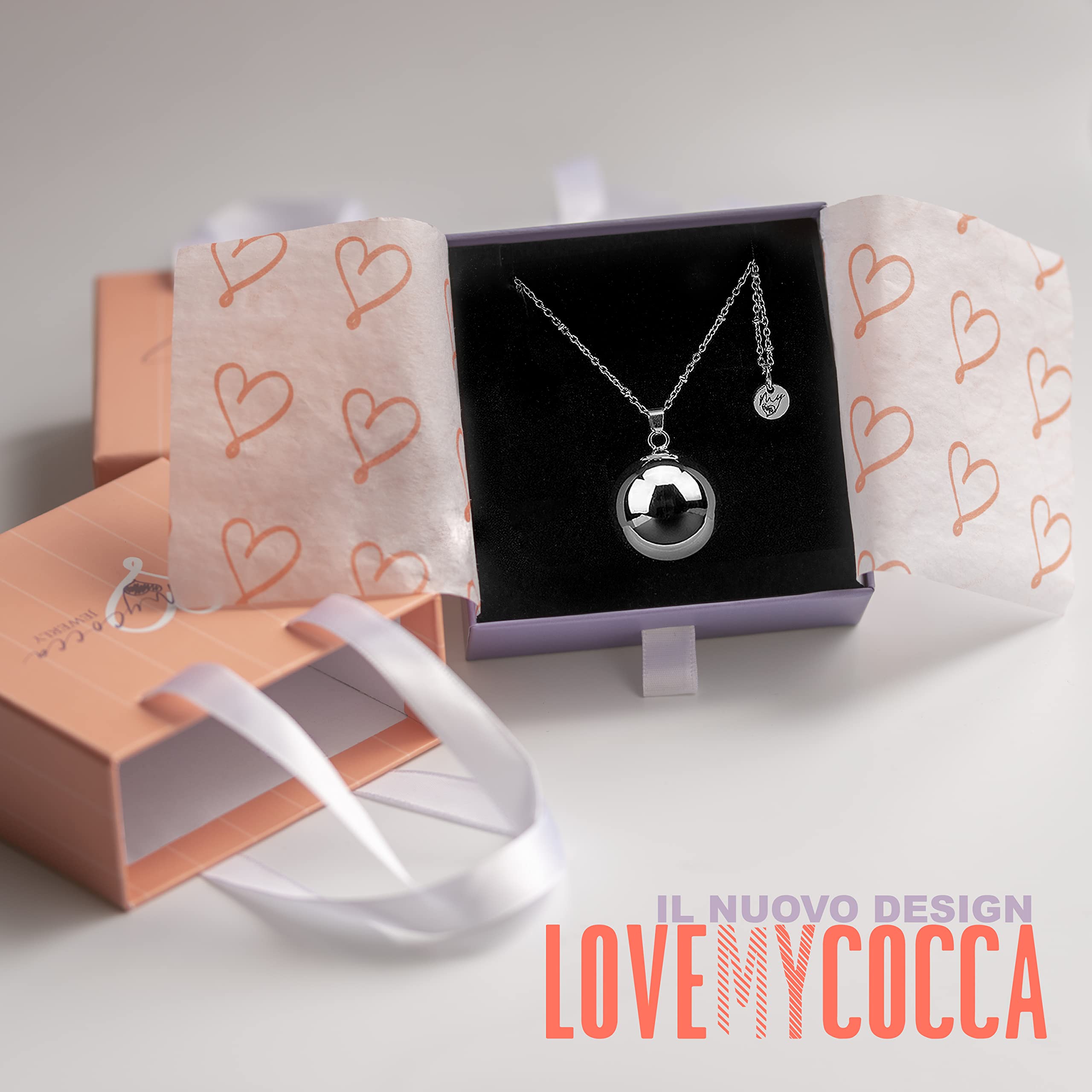 Collier Appel Anges Grossesse, avec coffret cadeau personnalisé inclus, le rappel des anges, est idéal pour des idées cadeaux pour maman, Collana Lunga, Laiton, Sans objet