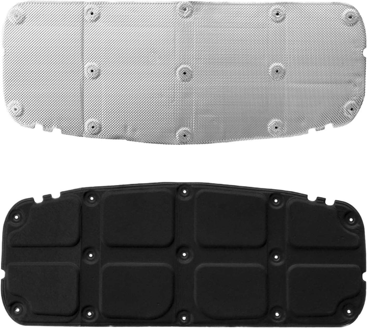 Compatible for Suzuki Jimny 2019 2020 2025 JB64 JB74 Engine Hood Heat Insulation Cotton Cover Sound Deadener Pad Mat Car Accessories Silver