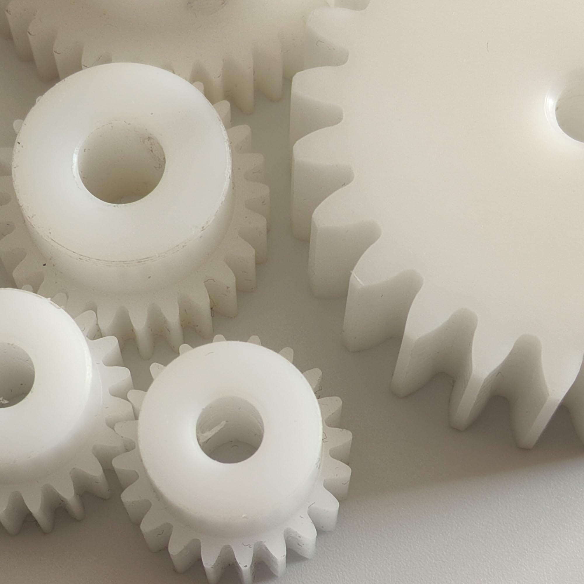 Lot De 2 Pignons Droits En Plastique POM - Module 2, Alésage 6mm - 10 à 19 Dents, Pour Modélisme, Robots - 5