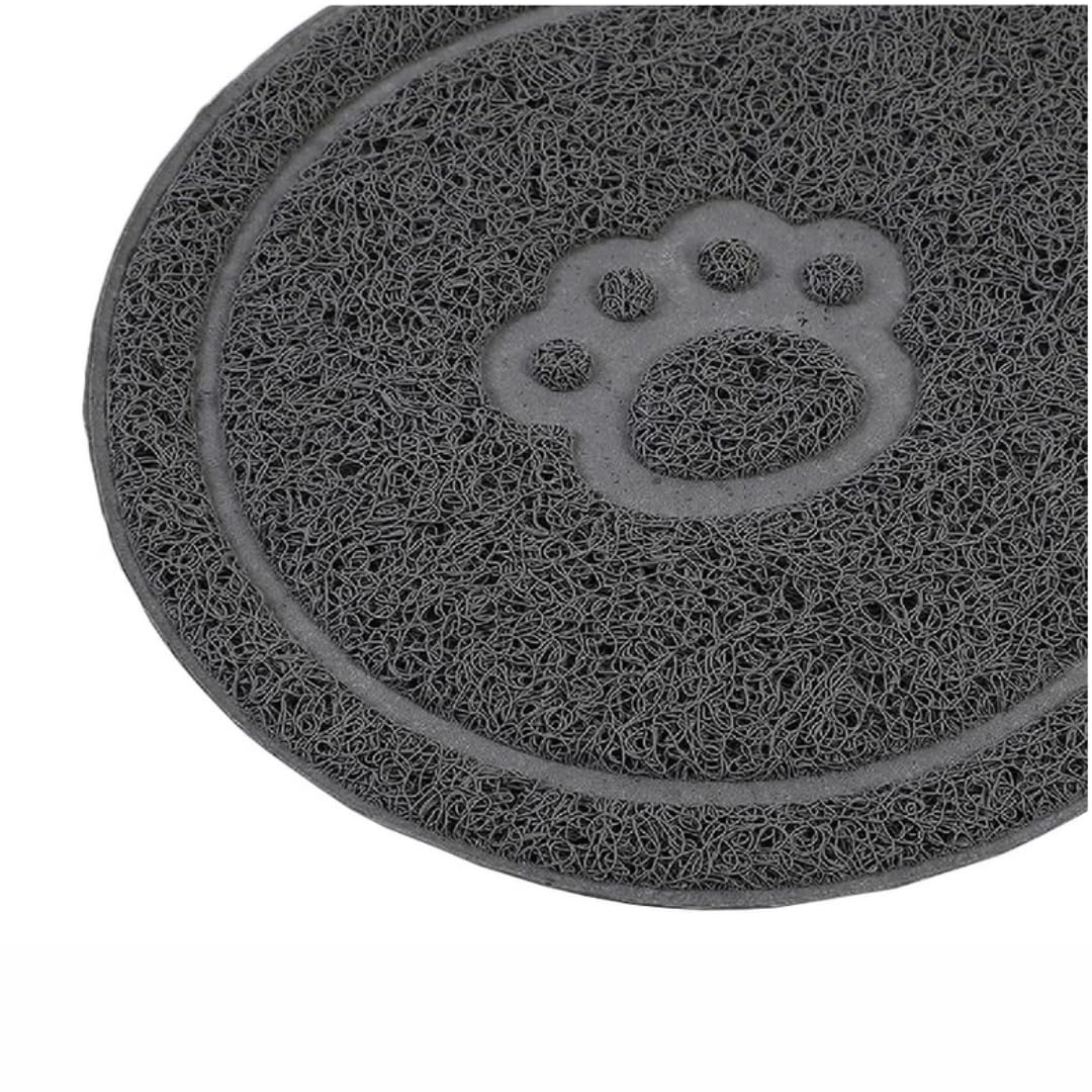 PARENCE.- Tappetino antiscivolo per cani e gatti – Fondo ciotola 46x26 cm – Protezione del pavimento e cibo pulito – Ingombro e design dei pesci
