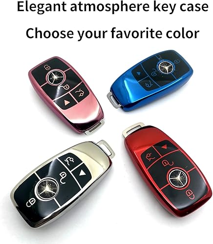 Miniatura 7 de Creativity Adecuado para llaves Mercedes Benz. La avanzada caja de llaves de TPU suave es compatible con CLS CLA GLA AMG A C E S G GLC GLE GLS M