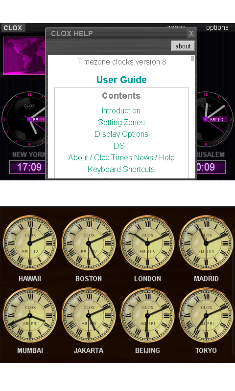CLOX Timezone Clocks:Amazon.co.uk:Appstore for Android