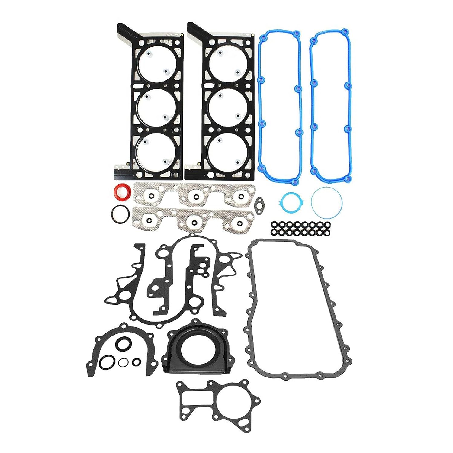 DNJ FGK1168 Full Gasket Set for 2007-2008 Jeep Wrangler 3.8L V6 12V OHV 3778cc