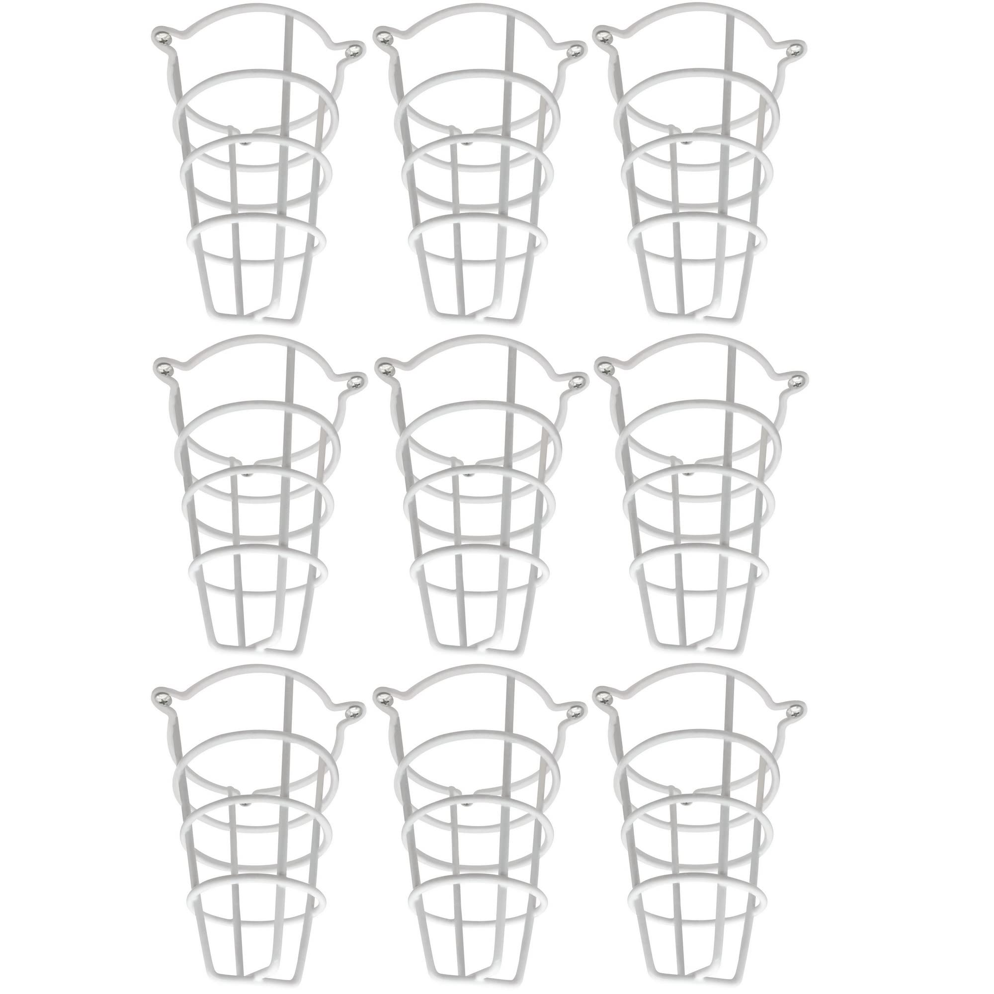 Happy Tree (9 Pack) White Fire Sprinkler Head Guard Cover for Both 1/2" & 3/4" Sprinkler Head 6" Deep Cage