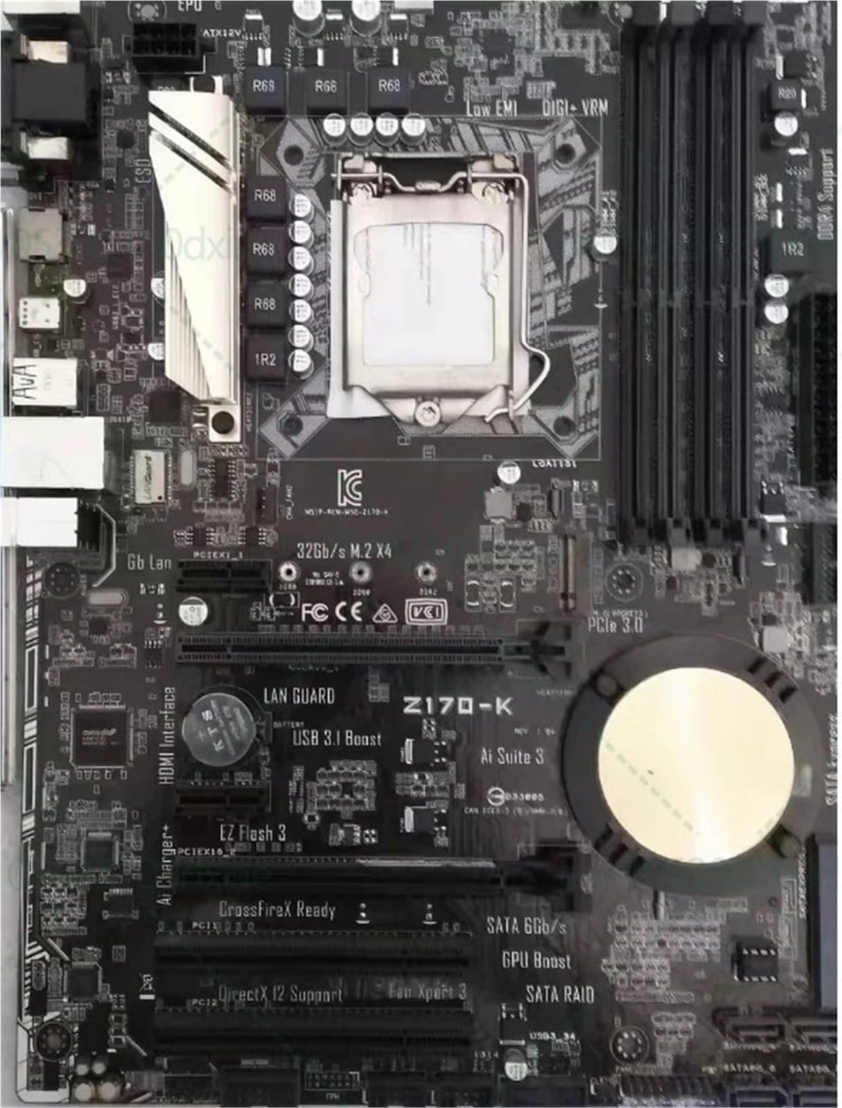 Carte mère Z170-K pour PC fixe ATX avec support processeur Intel Socket 1151 DDR4 - 2